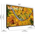 lg lcd-led-tv 75up75009lc, 189 cm - 75 ", 4k ultra hd, smart tv, lg local contrast | hdr10 pro zwart