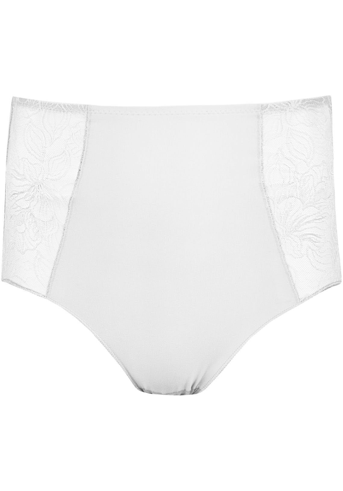 Nina Von C. High-waist-slip "Cotton Shape" met zij-inzetten van kant-tule (2 stuks, Set van 2)