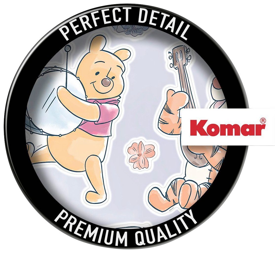 Komar Wandfolie Winnie the Pooh - Flowers & Music - afm. 50 x 70 cm (12-delig)