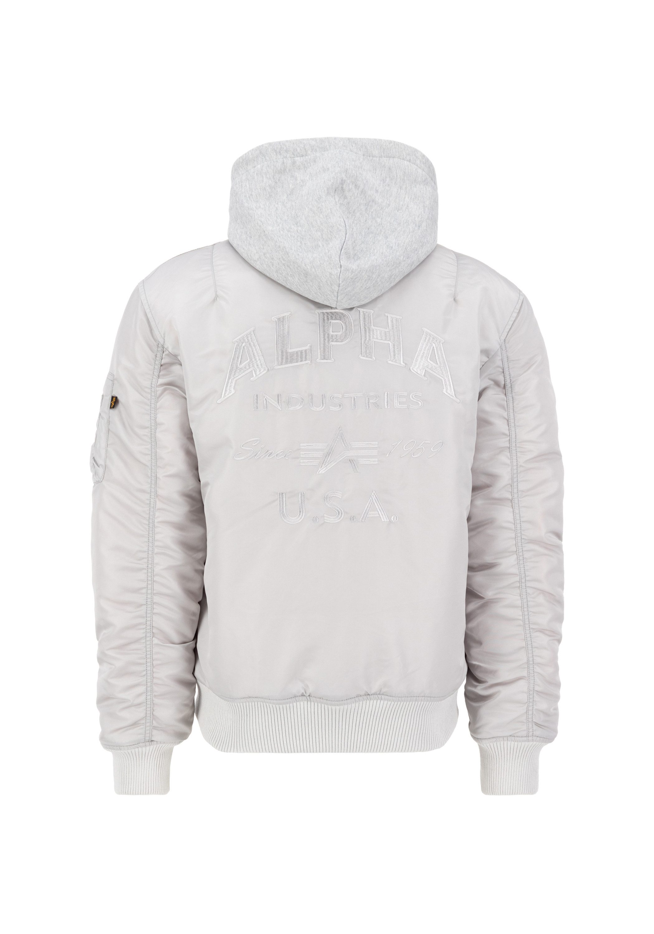Alpha Industries Bomberjack Mannen Bomberjacks MA-1 Zip Kap Achter EMB
