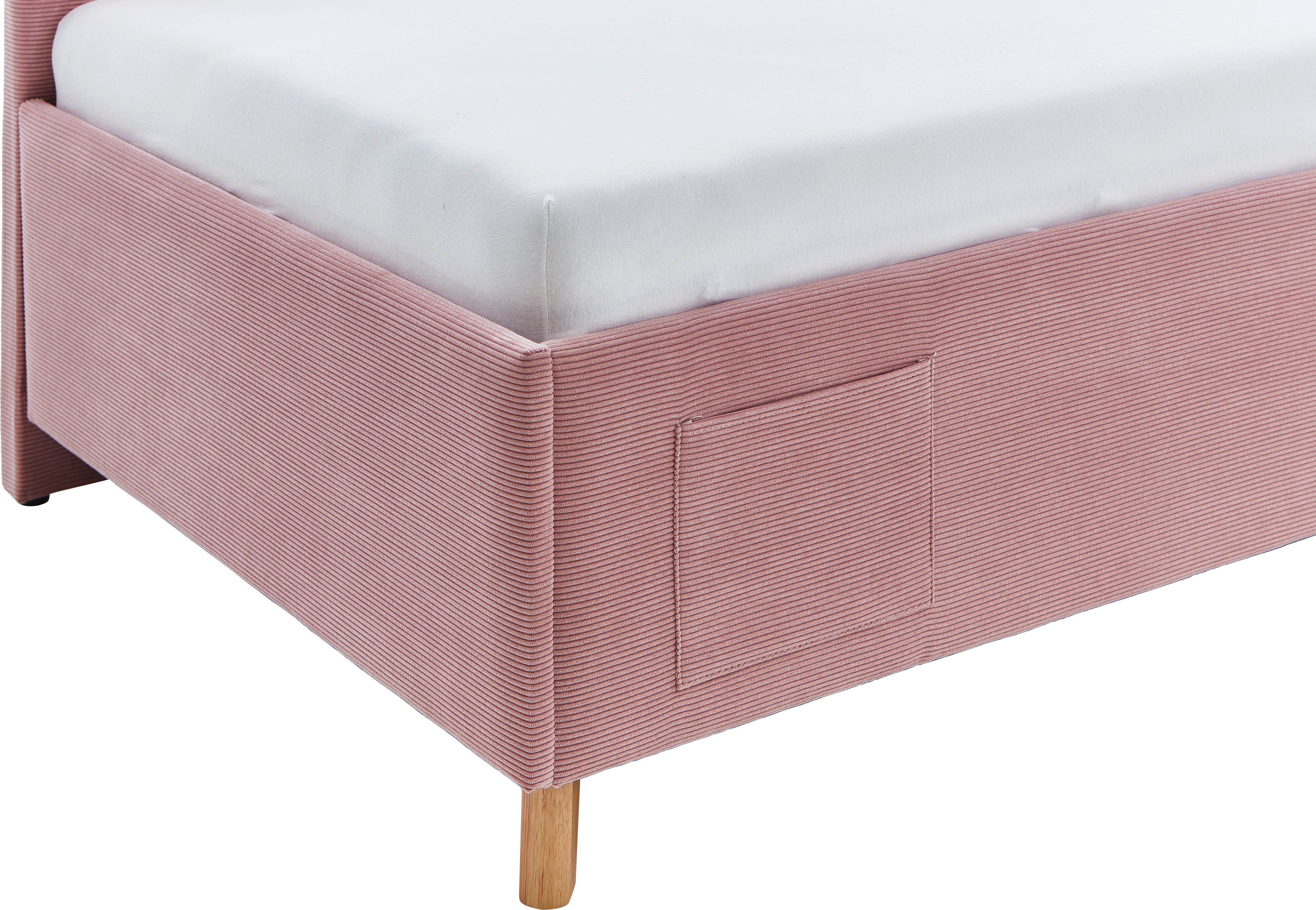 meise.möbel Kinderledikant COOL II Bekleed bed naar keuze met bedkist, tienerbed inclusief USB-aansluitingen