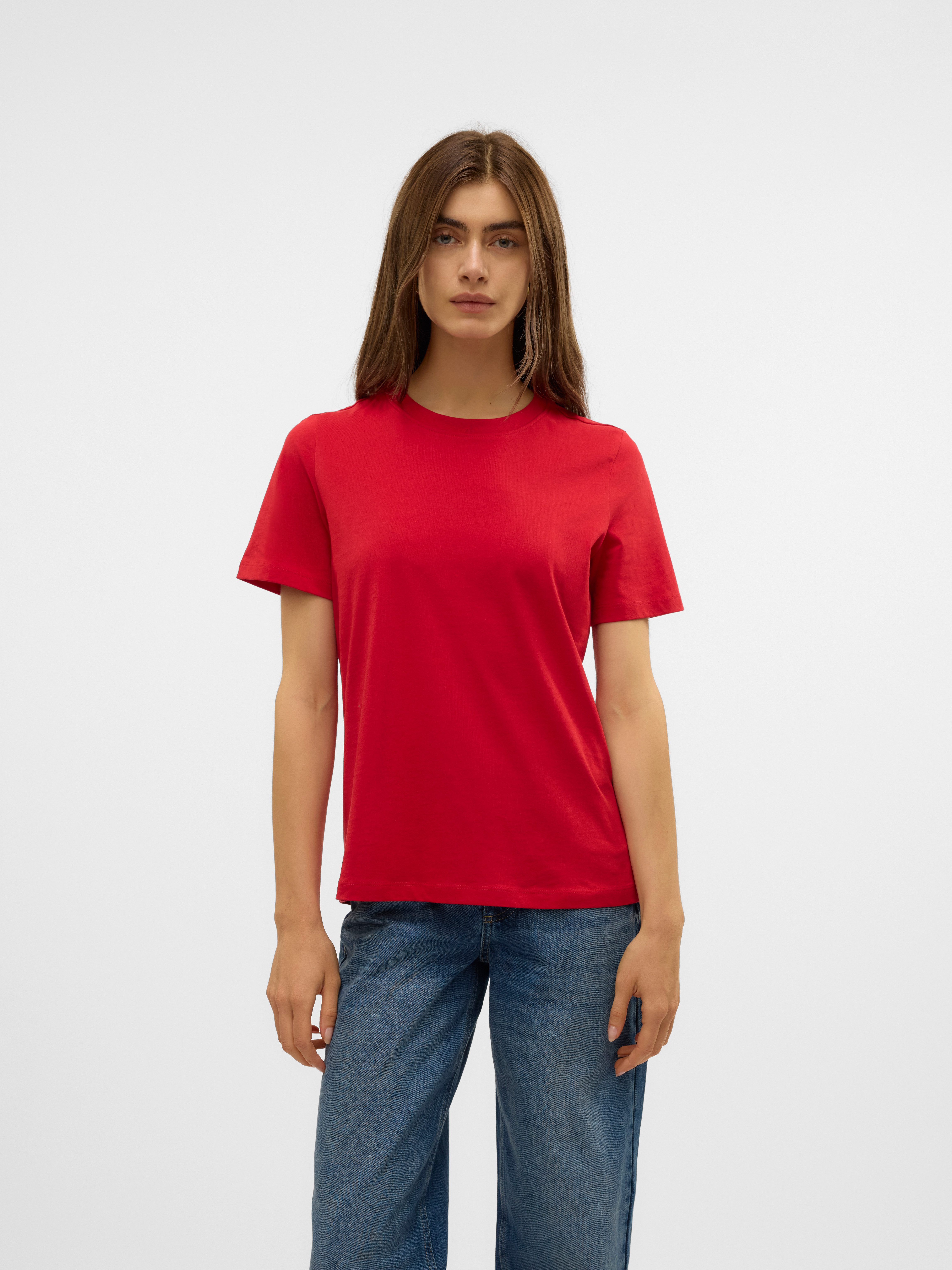 Vero Moda Shirt met korte mouwen VMPAULINA SS T-SHIRT GA JRS NOOS