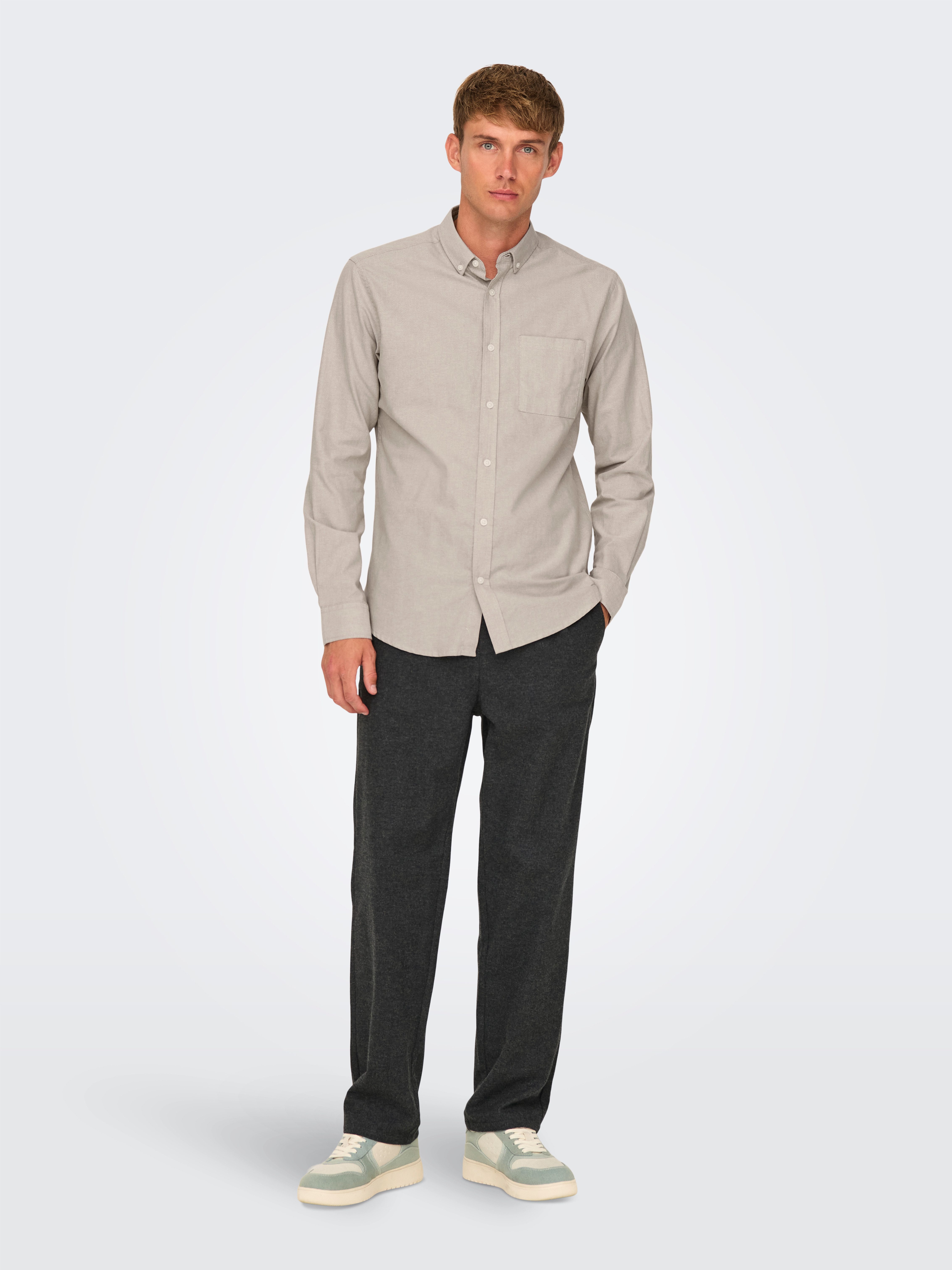 ONLY & SONS Overhemd met lange mouwen ONSALVARO LS OXFORD SHIRT