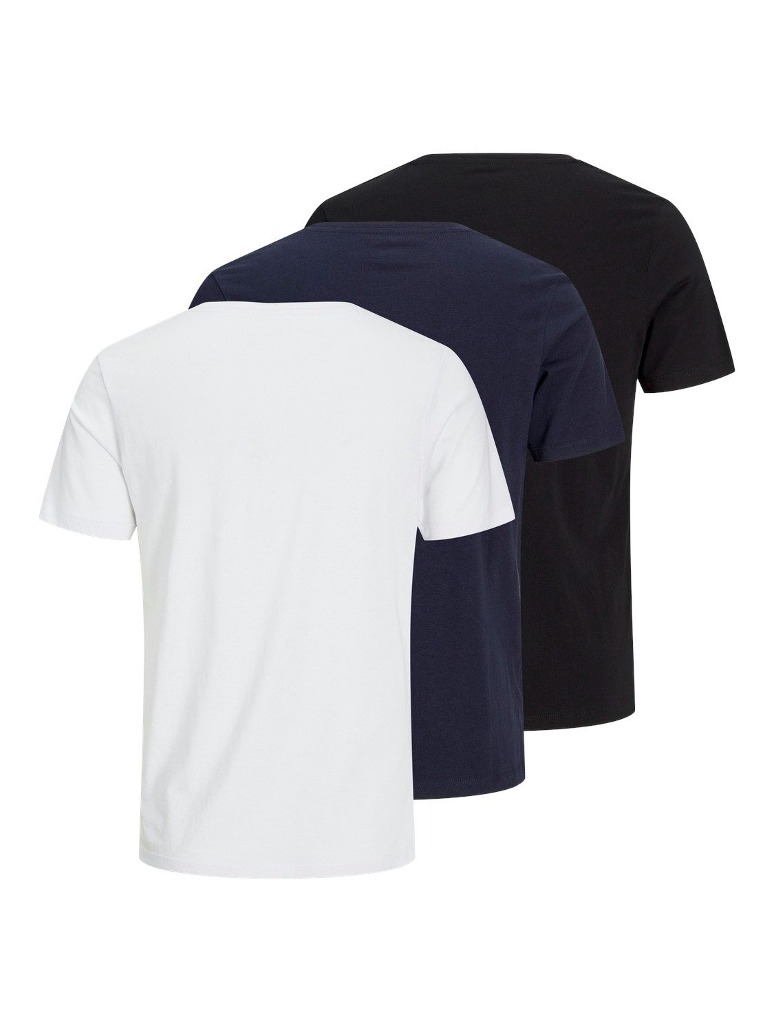 Jack & Jones Shirt met ronde hals JJEORGANIC BASIC TEE SS O-NE 3PK MP NOOS (set, 3-delig)