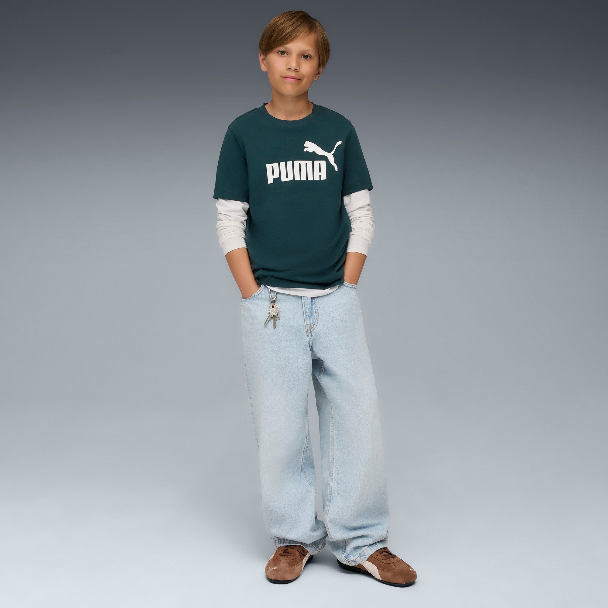 PUMA T-shirt ESS NO. 1 LOGO TEE B voor kinderen, 100% katoen