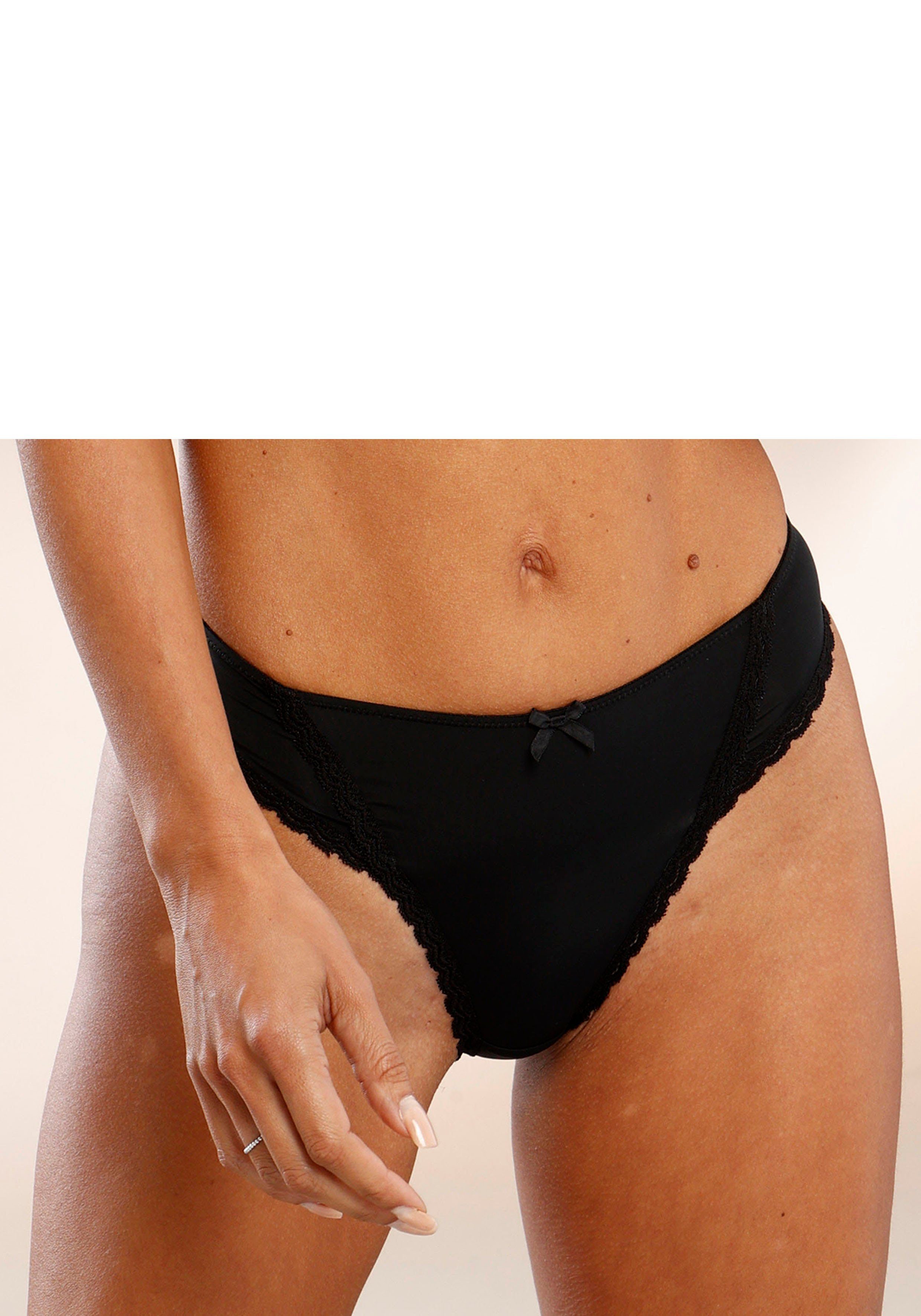 s.Oliver RED LABEL Beachwear String Camille met fijne kanten rand