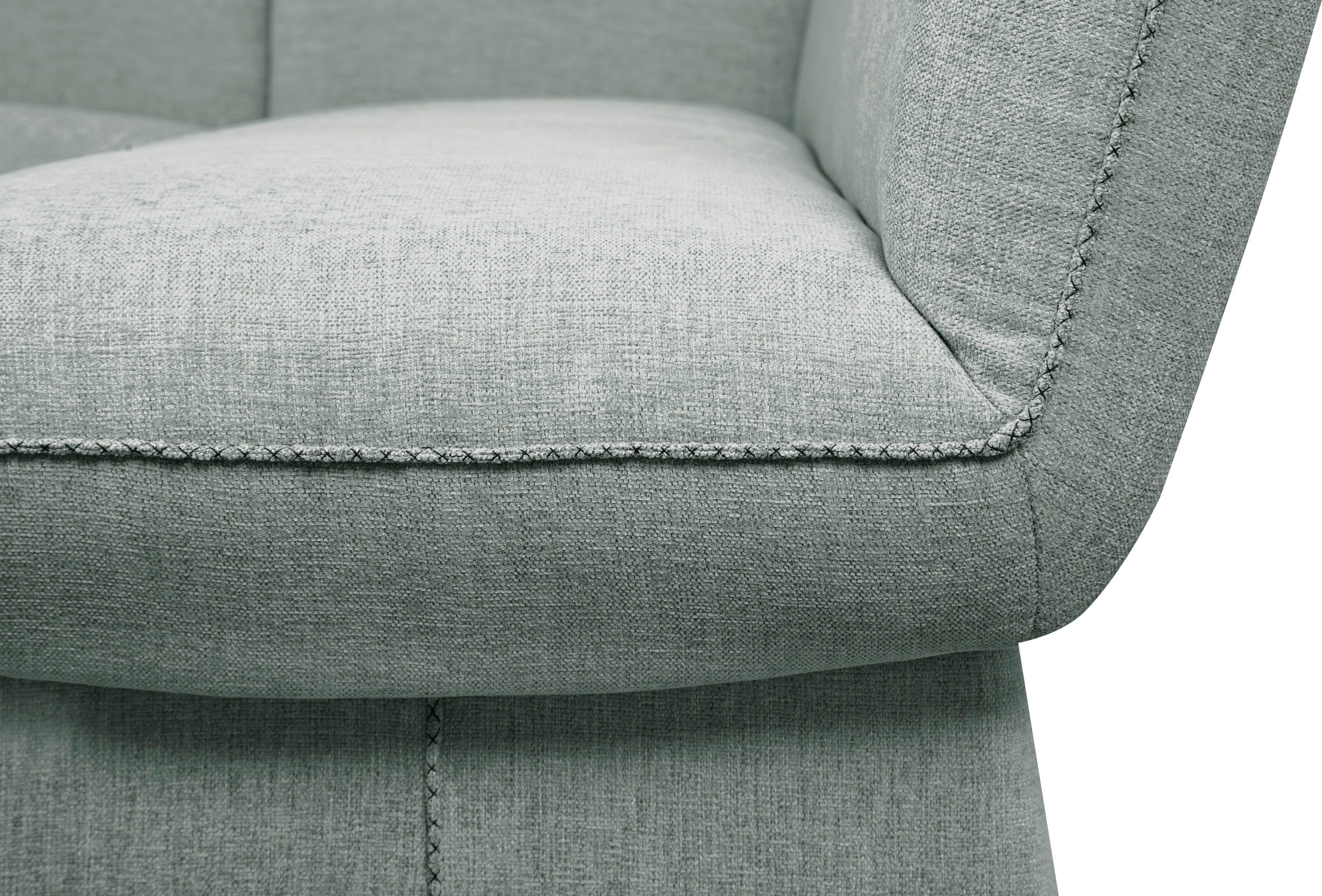Home affaire Hoekbank Londen met golfvering in de zitting, lange zijde breedte 240 cm