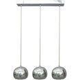 salesfever hanglamp ava lampenkappen van verchroomd metaal in glans-design zilver