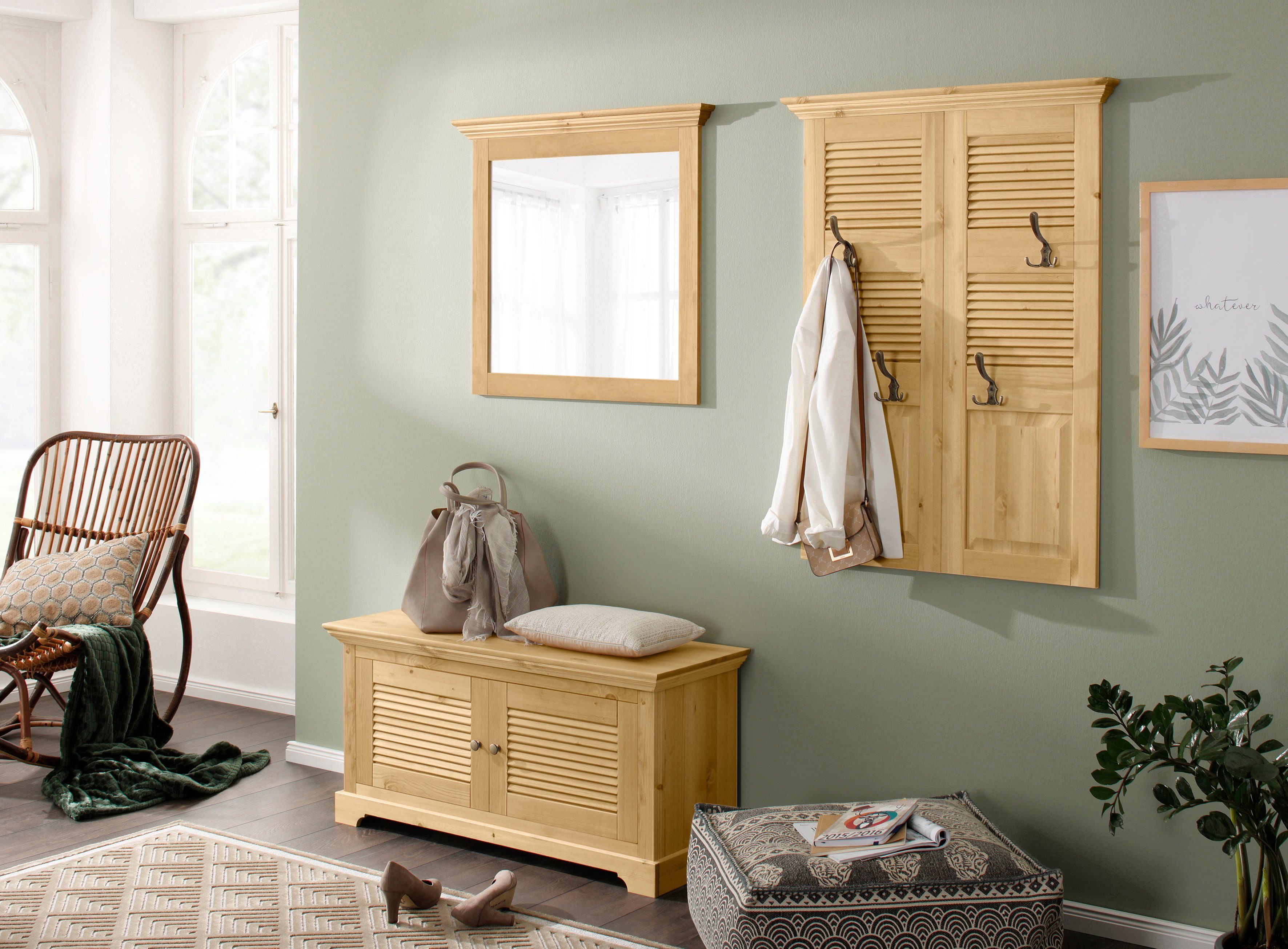 Home affaire Spiegel Ayanna Frame van massief hout, FSC®, breedte 94 cm
