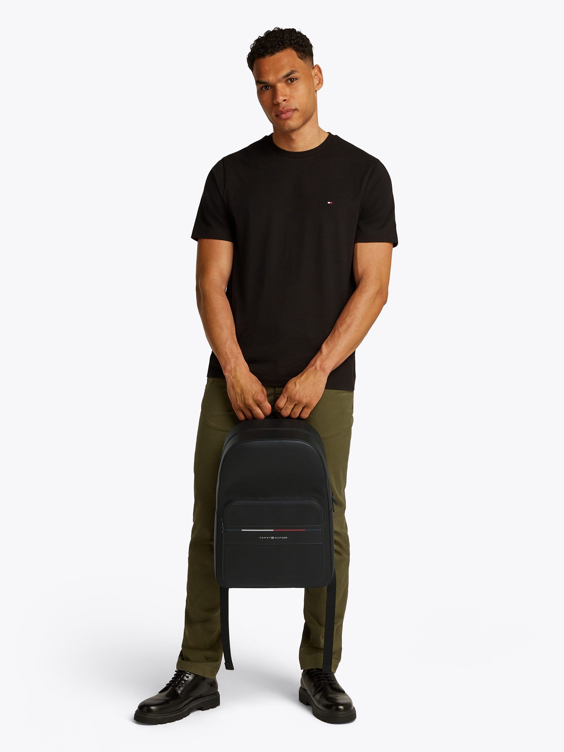 Tommy Hilfiger Rugzak TH FOUNDATION BACKPACK , heren rugzak met laptopvak voor zakenreis geschikt