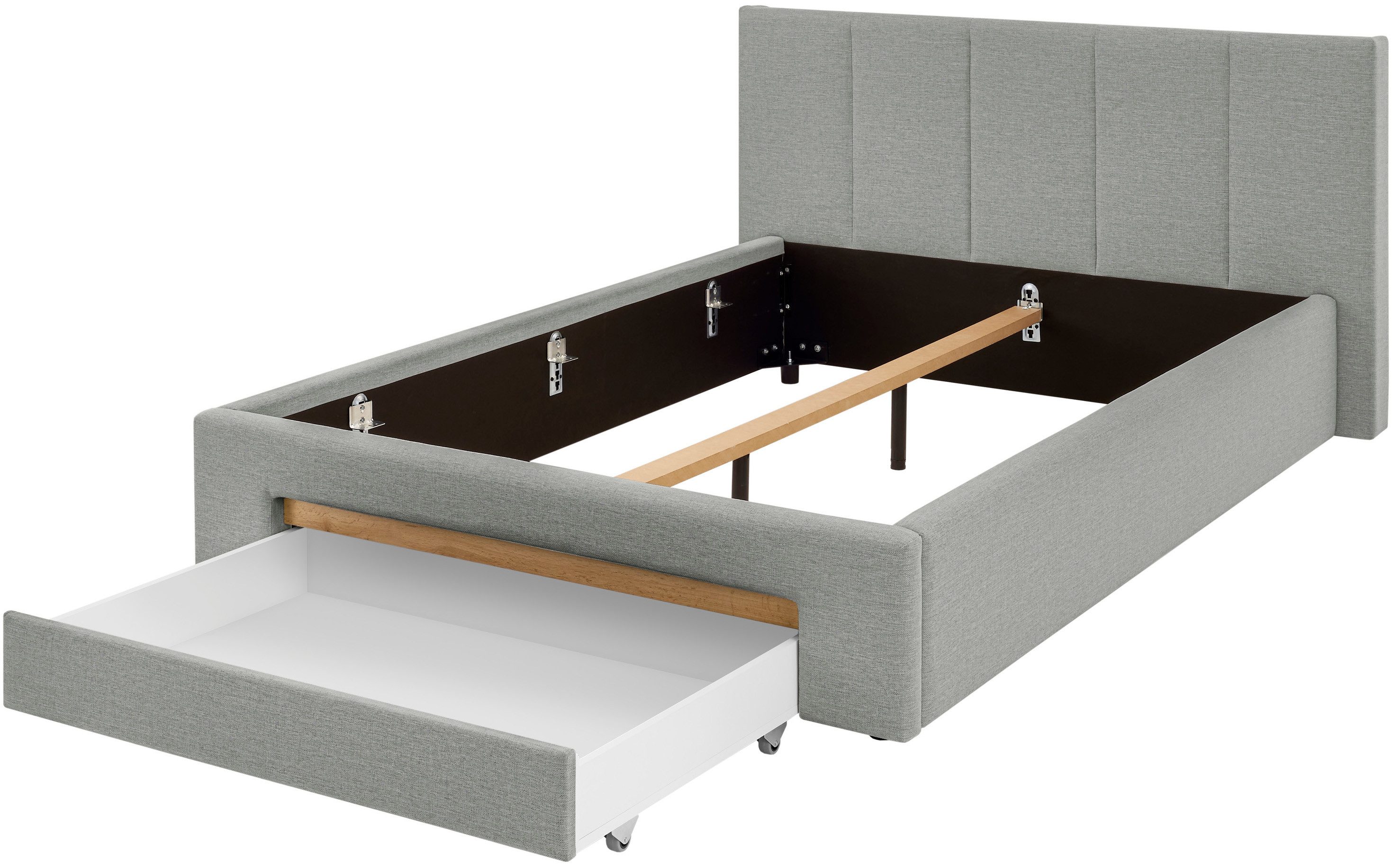 INOSIGN Gestoffeerd bed CiTY/GiRON, bedframe met bedlade, gestoffeerd opbergbed met hondenbed of opberglade, bekleding van corduroy of linnenlook
