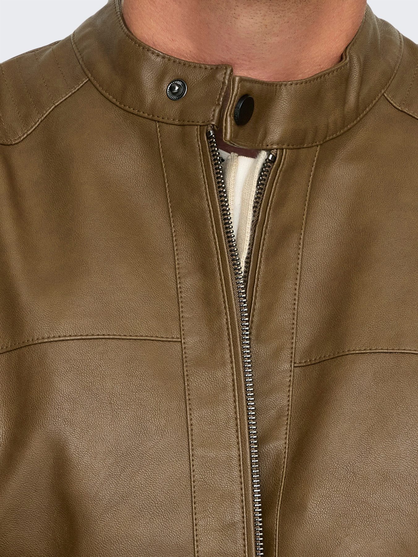 ONLY & SONS Bikerjack MIKE PU RACER JACKET