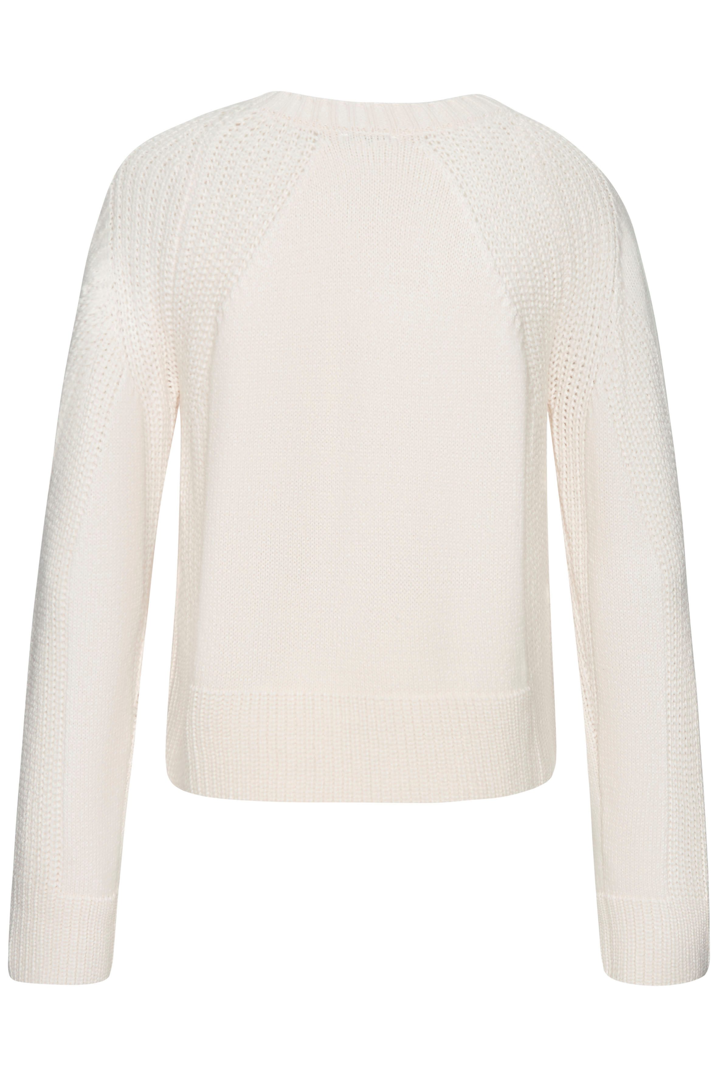 Lascana Gebreide trui met grof brei-details, dames trui met ronde hals
