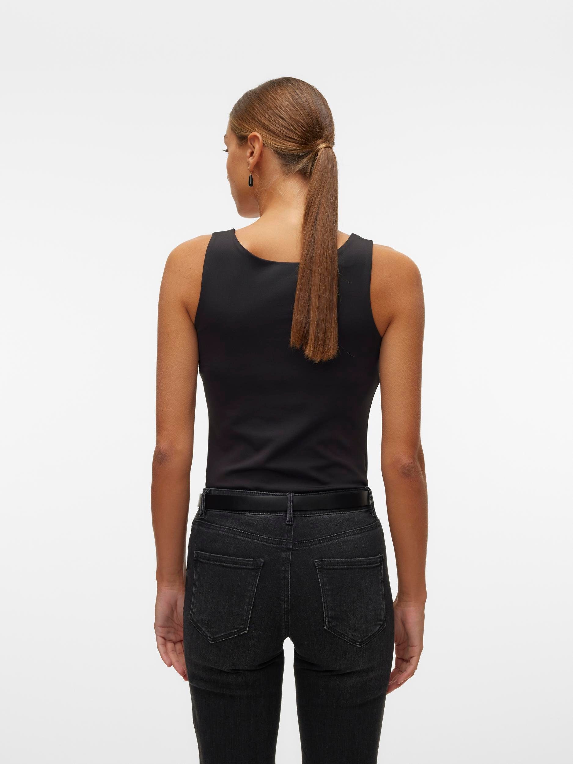 Vero Moda T-shirt VMMILLION SL SQUARE TOP 2-WAY JRS NOOS
