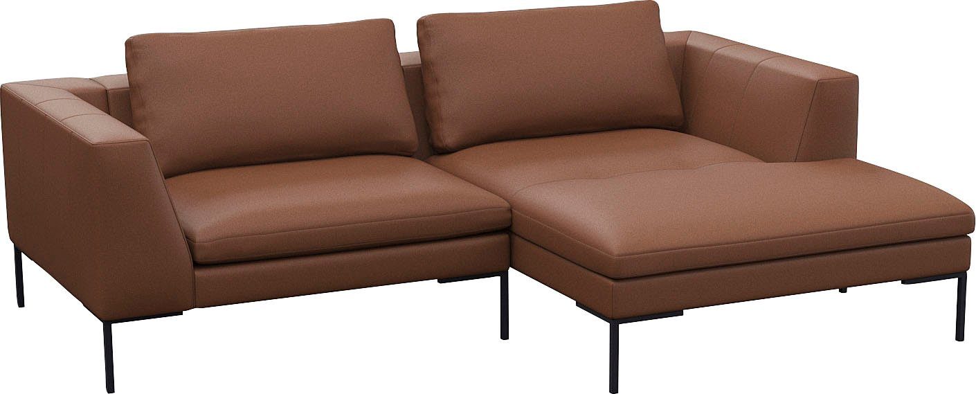 FLEXLUX Hoekbank Loano, super comfortabel zitcomfort door koudschuim in de zitting, L-vorm