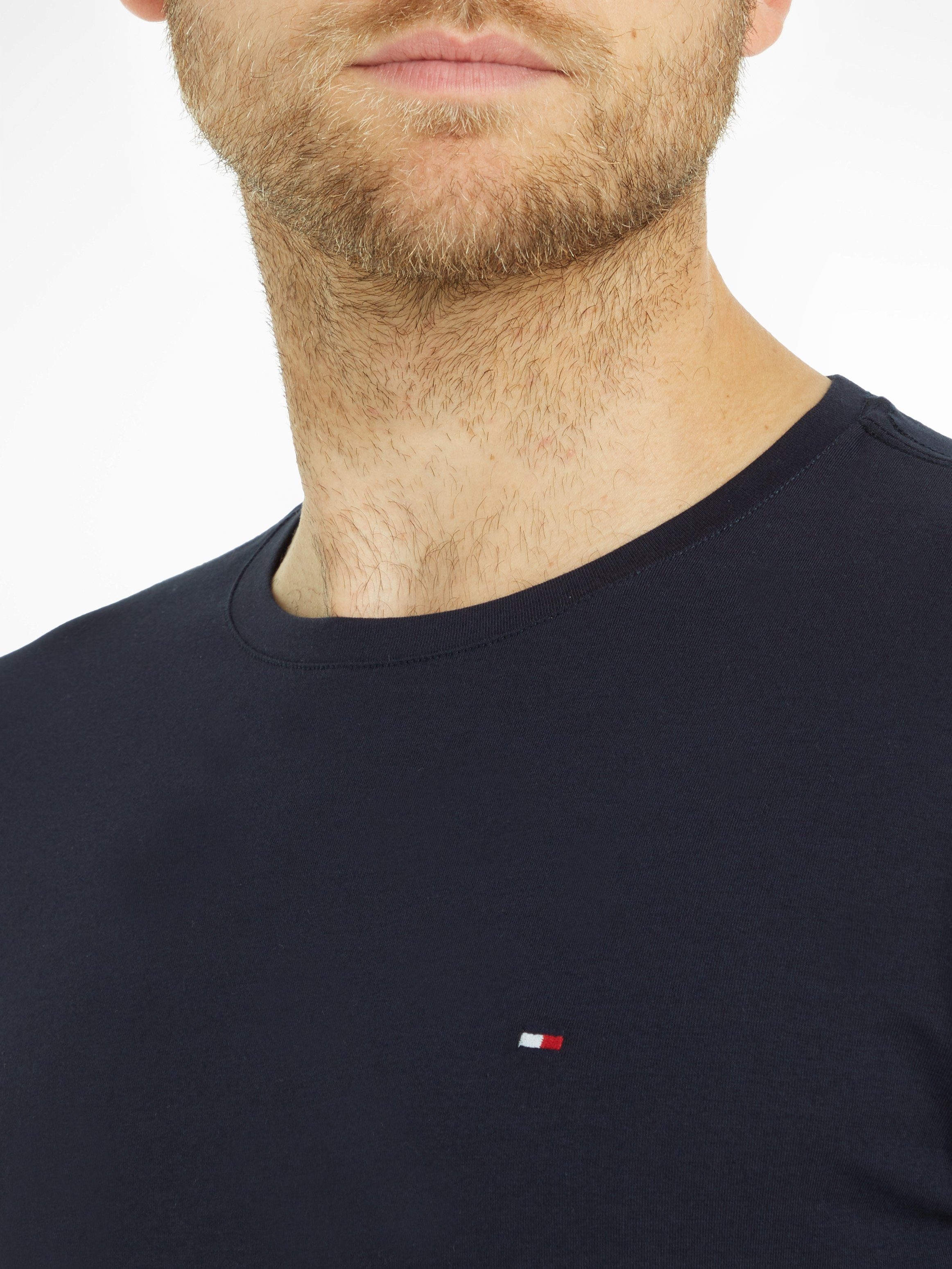 Tommy Hilfiger Shirt met lange mouwen STRETCH SLIM FIT LONG SLEEVE