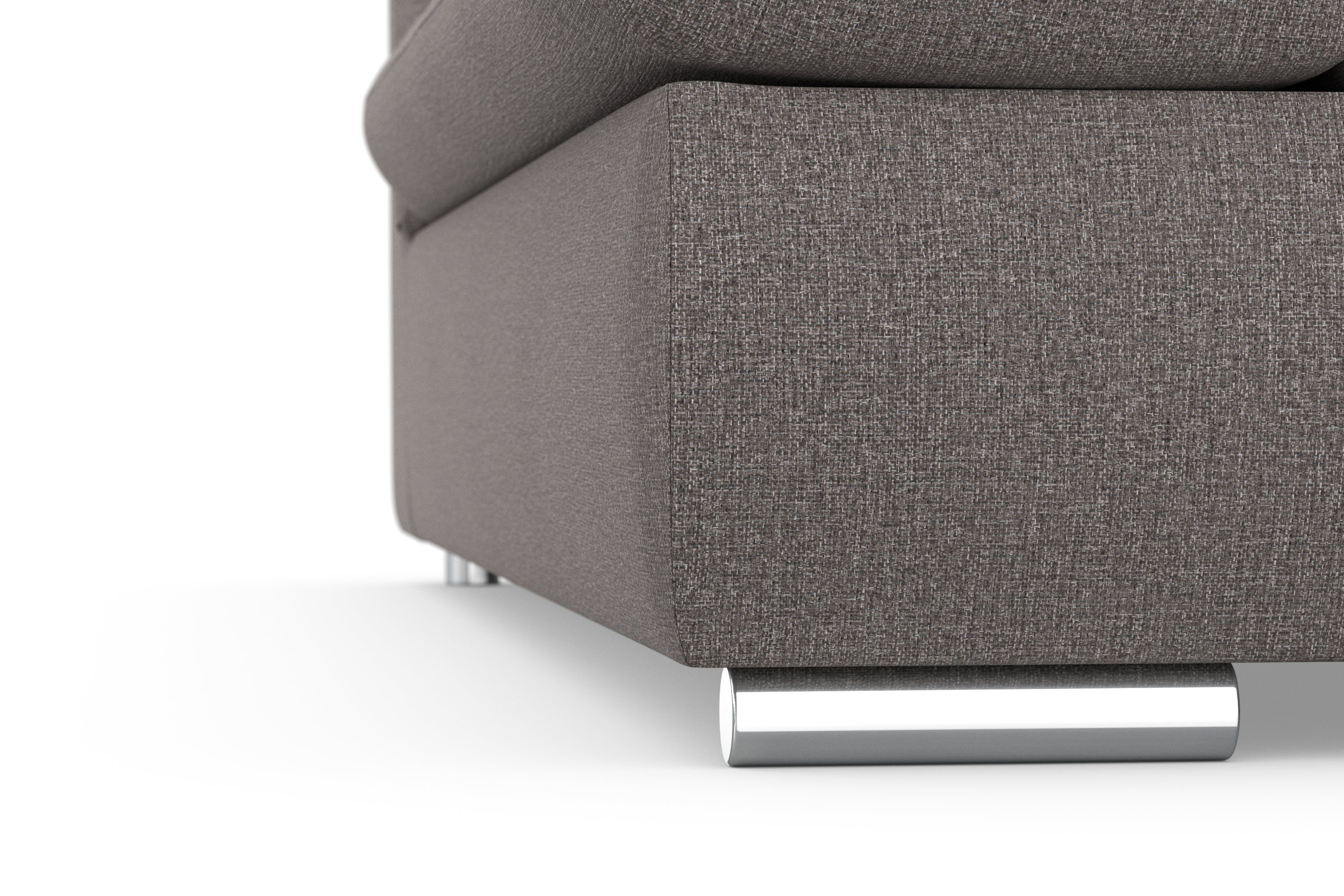 DOMO collection Hoekbank Mona L-vorm optioneel met slaapfunctie