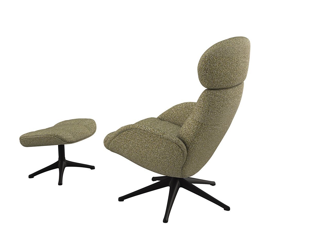 FLEXLUX Relaxfauteuil Chester, relaxfauteuil, hoog comfort, Scandi, draaibaar Premium comfort, rug- en hoofdeindeverstelling, draaibaar, voet zwart