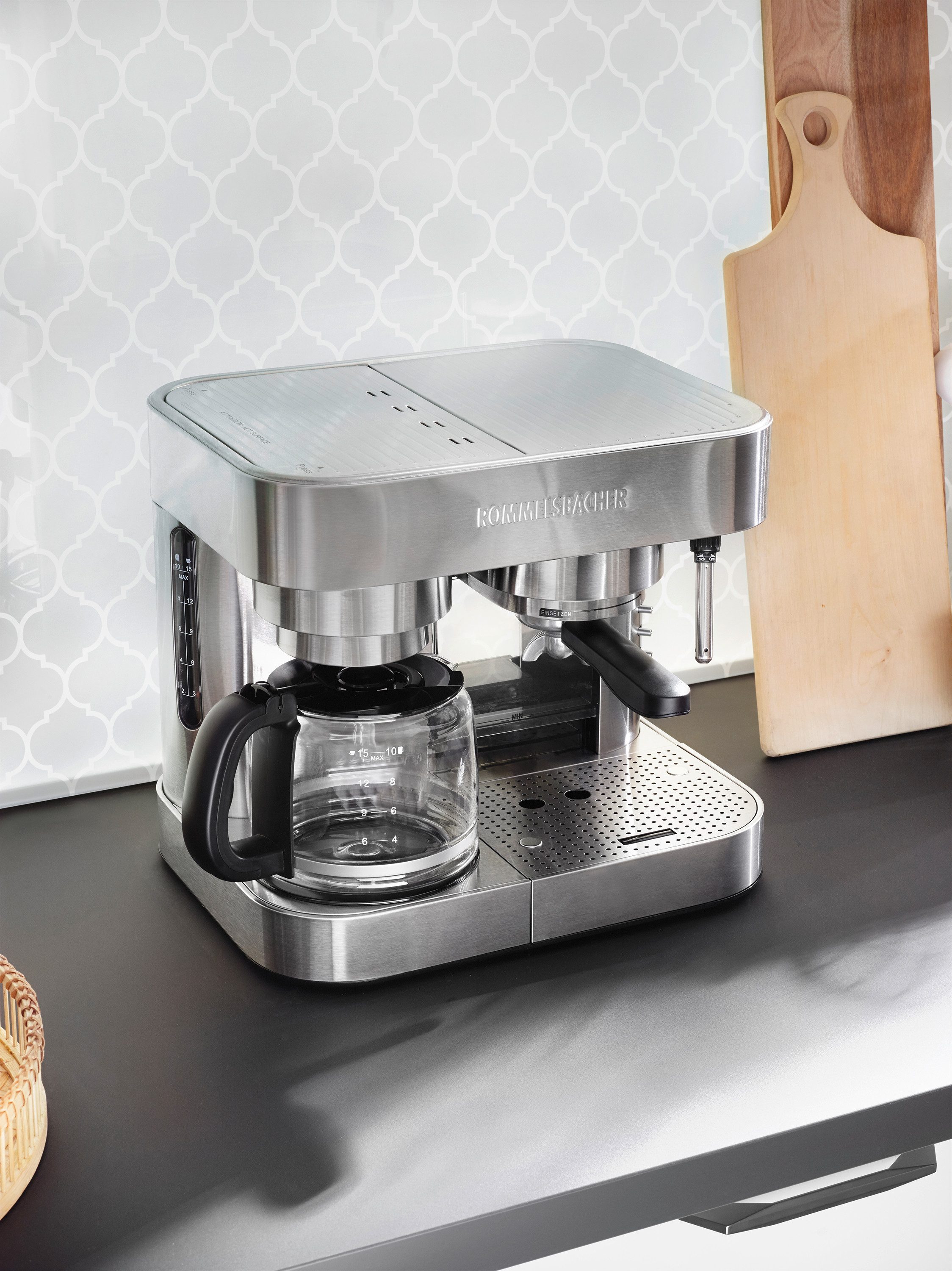 Rommelsbacher Espressomachine , Kaffeemaschine EKS 3010
