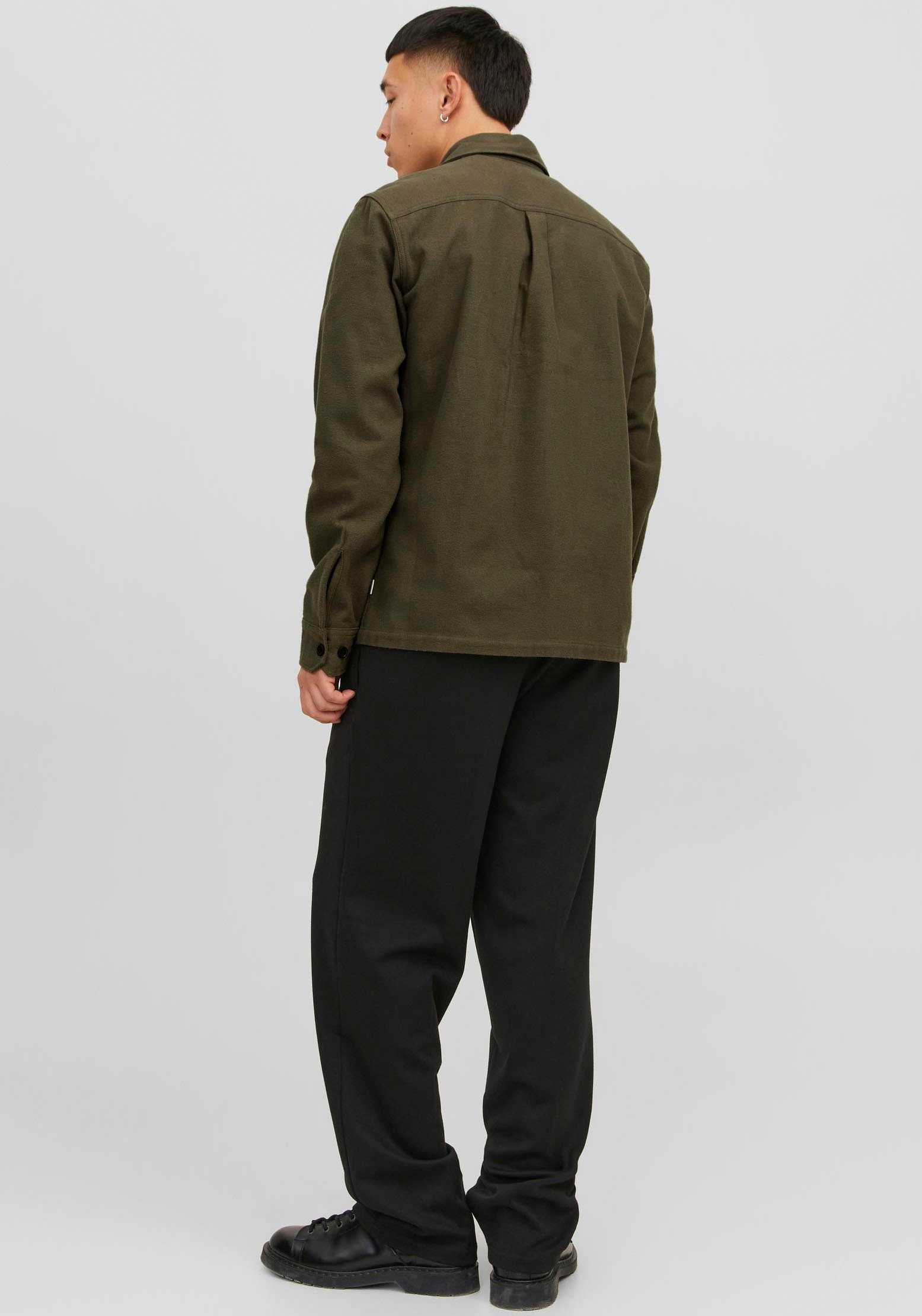 Jack & Jones Overhemd met lange mouwen JPRROY SOLID OVERSHIRT L/S SN