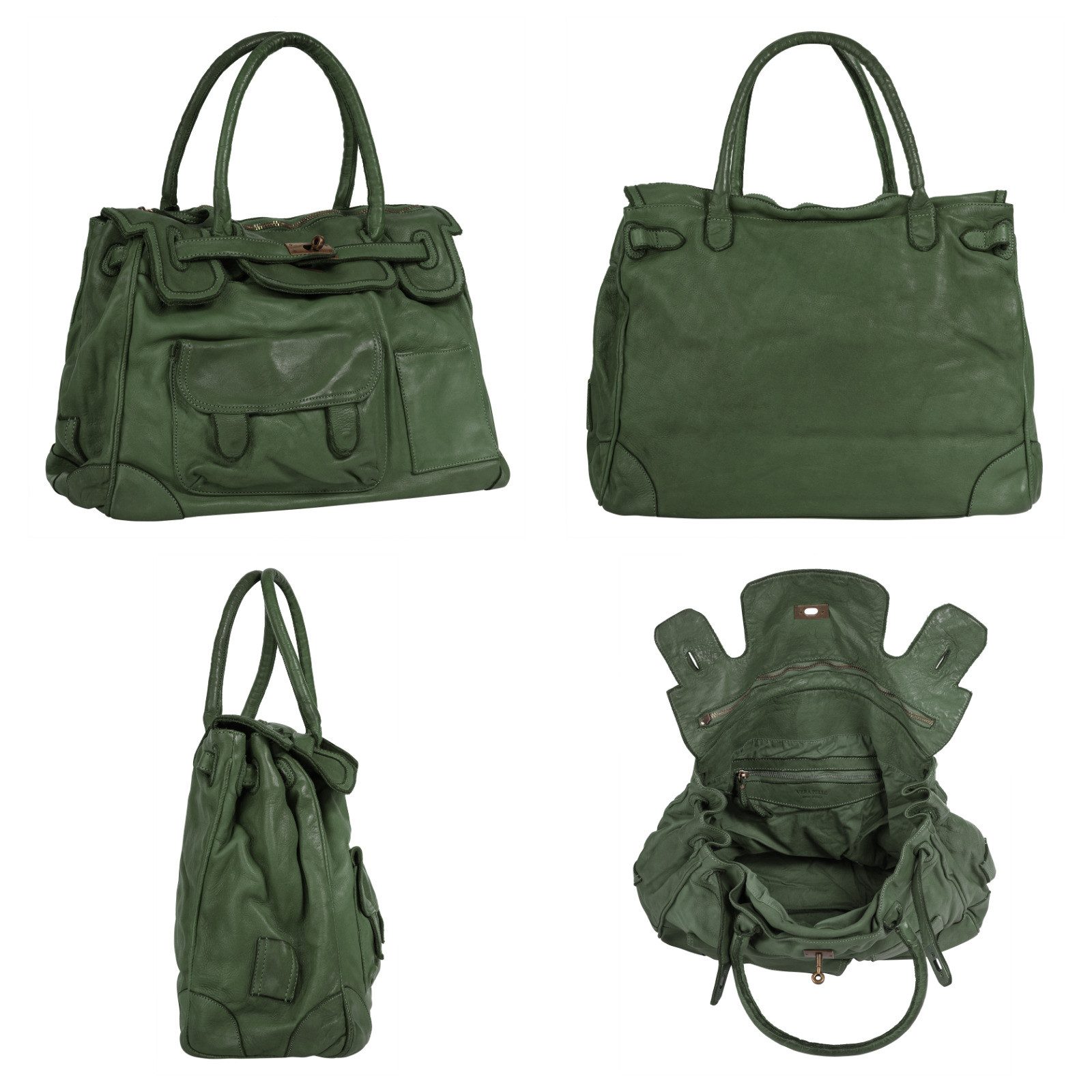 Samantha Look Shopper echt leer, made in italy