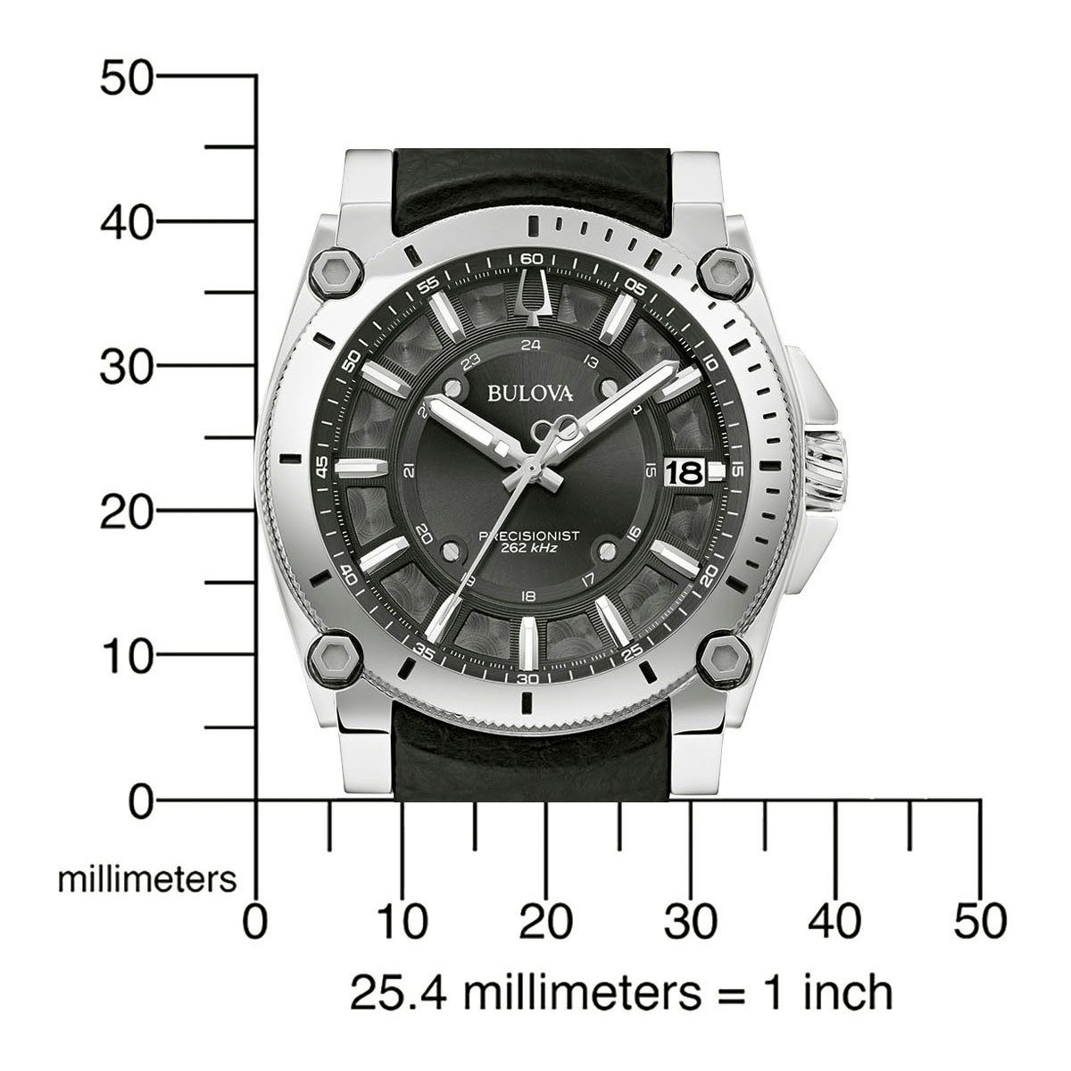 Bulova Kwartshorloge 96B416 Horloge, herenhorloge, roestvrijstalen band, saffierglas, datum