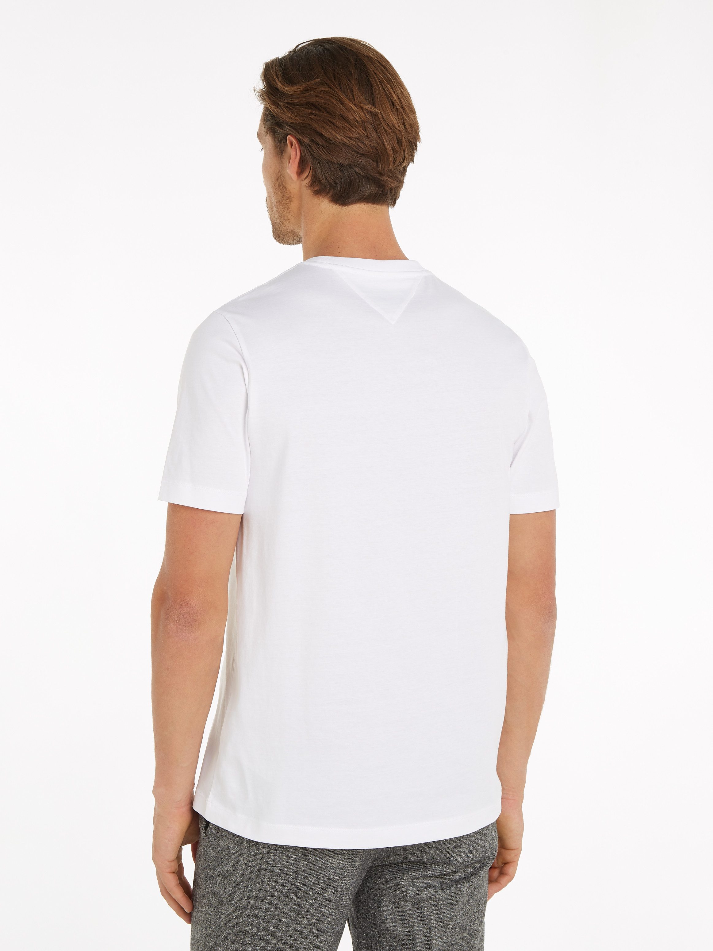 Tommy Hilfiger Shirt met ronde hals HILFIGER CHEST STRIPE TEE
