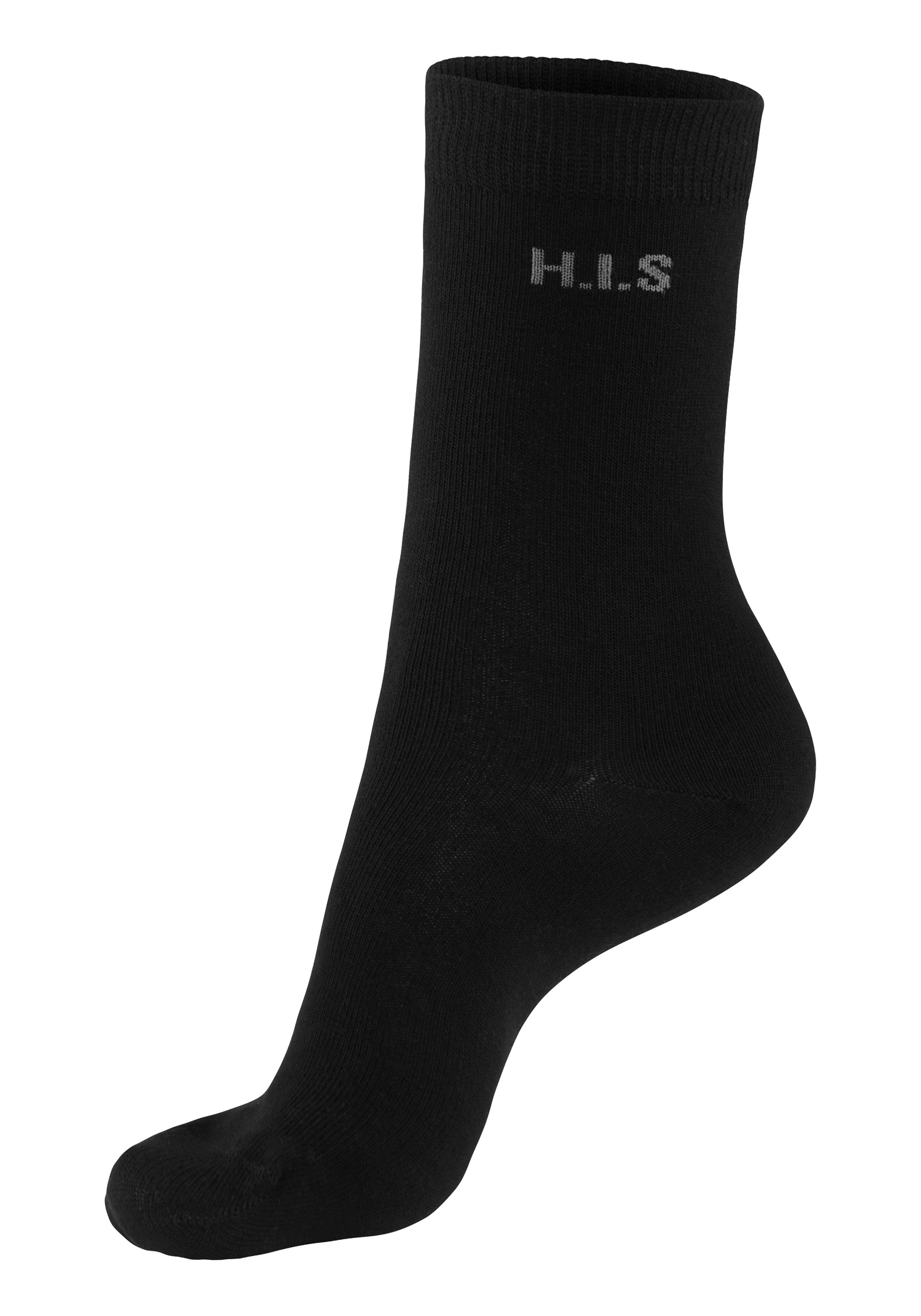 H.I.S Sokken met ingebreid logo (set, 16 paar)