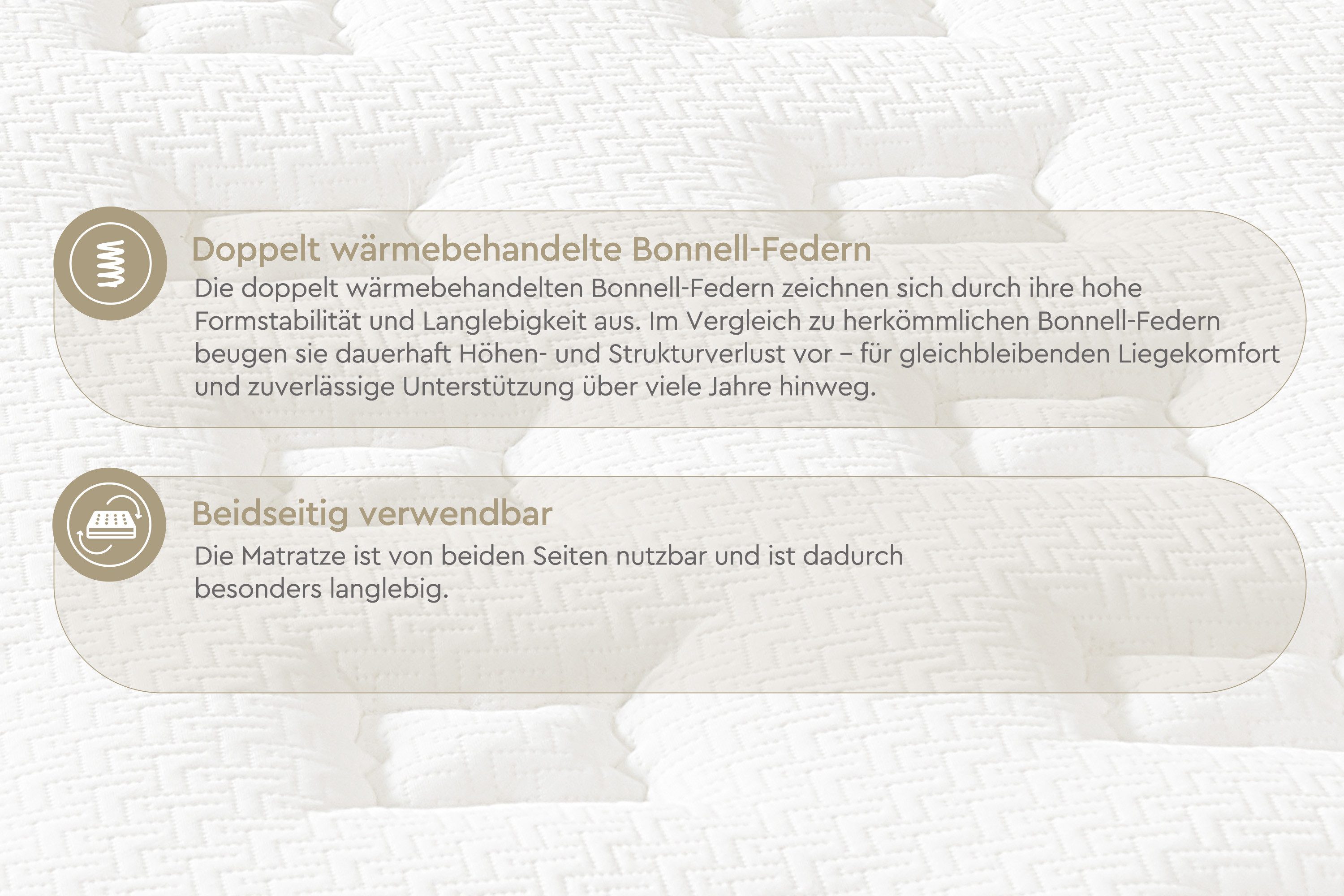 Yatas Bonell-binnenveringsmatras Majestät luxe, matras 90x200, 140x200 cm & andere maten hoogte 30 cm