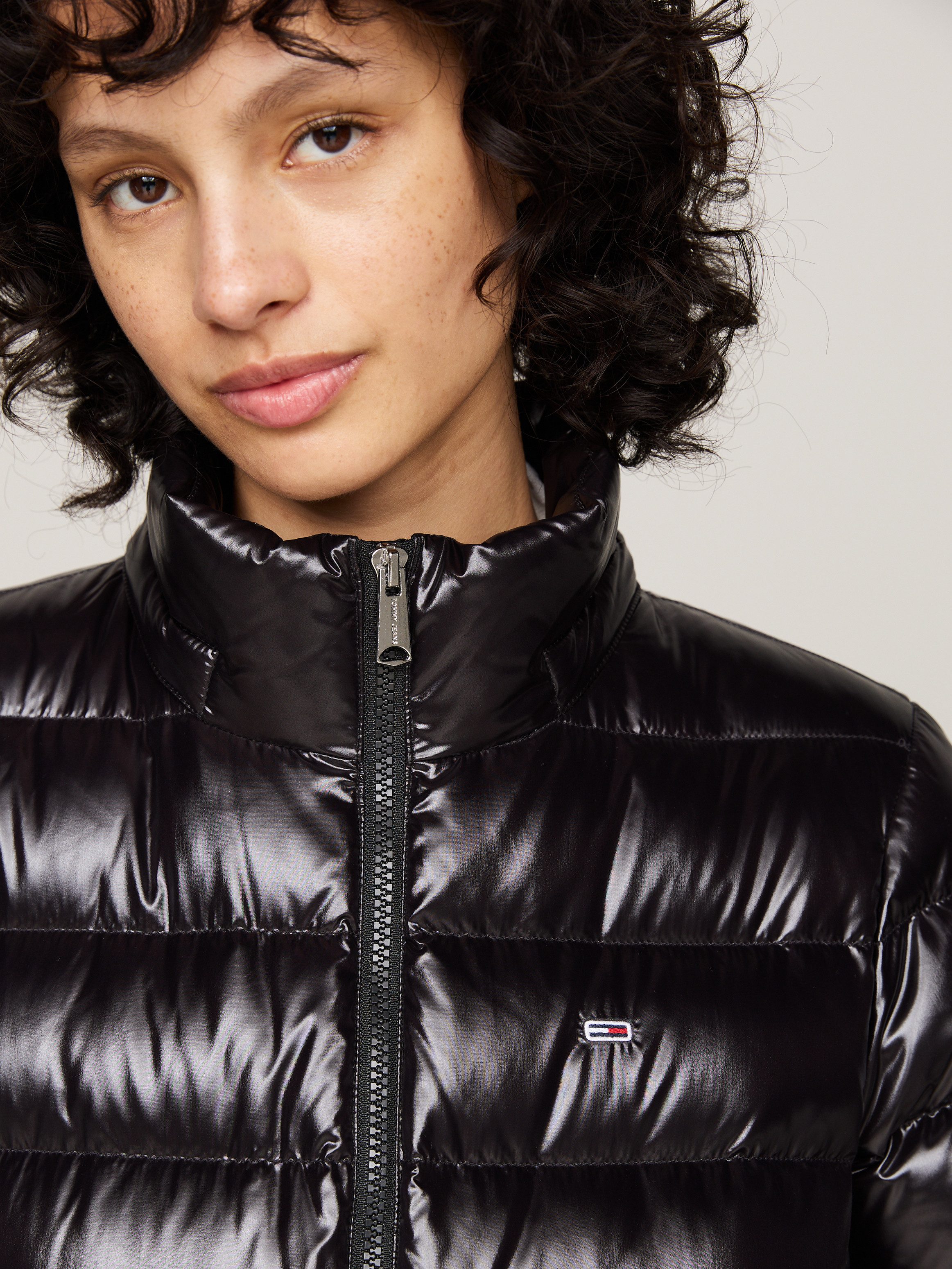 TOMMY JEANS Gewatteerde jas met imitatiebont