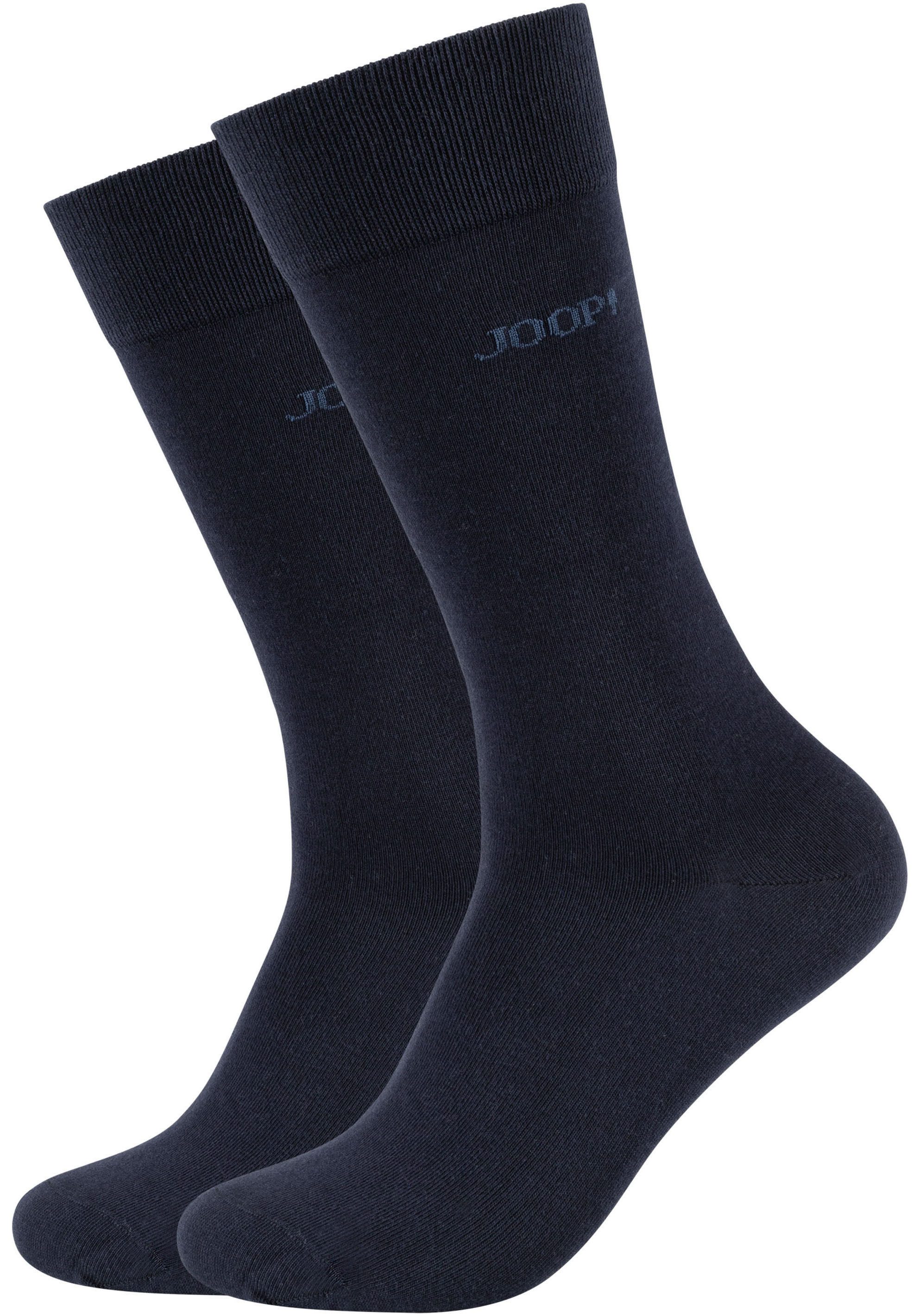JOOP! Sokken Premium Essentials, versterkte hiel, duurzame teen (Set van 4)