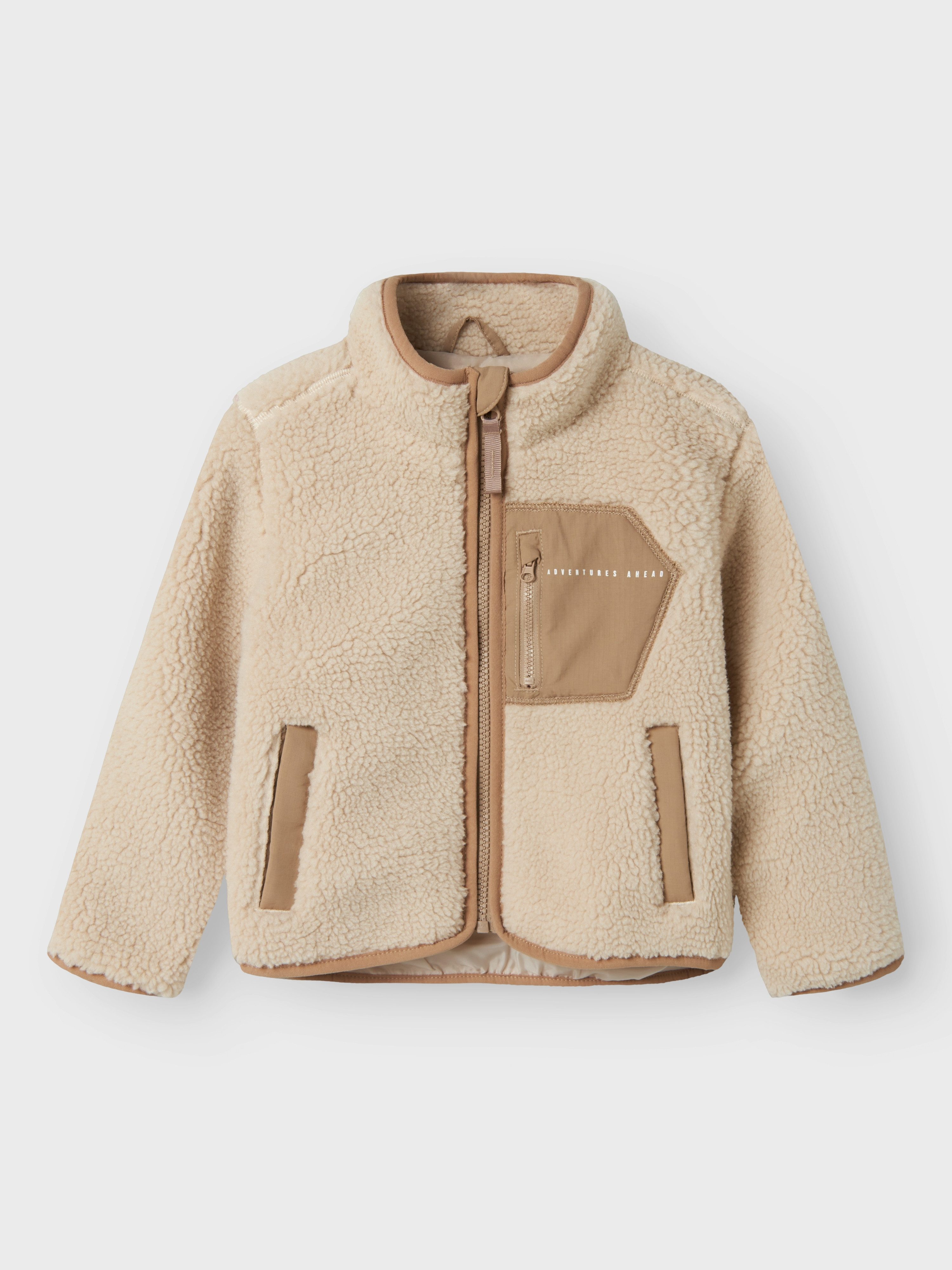Name It Gebreid fleecejack NMNMATTIA SHERPA JACKET PB