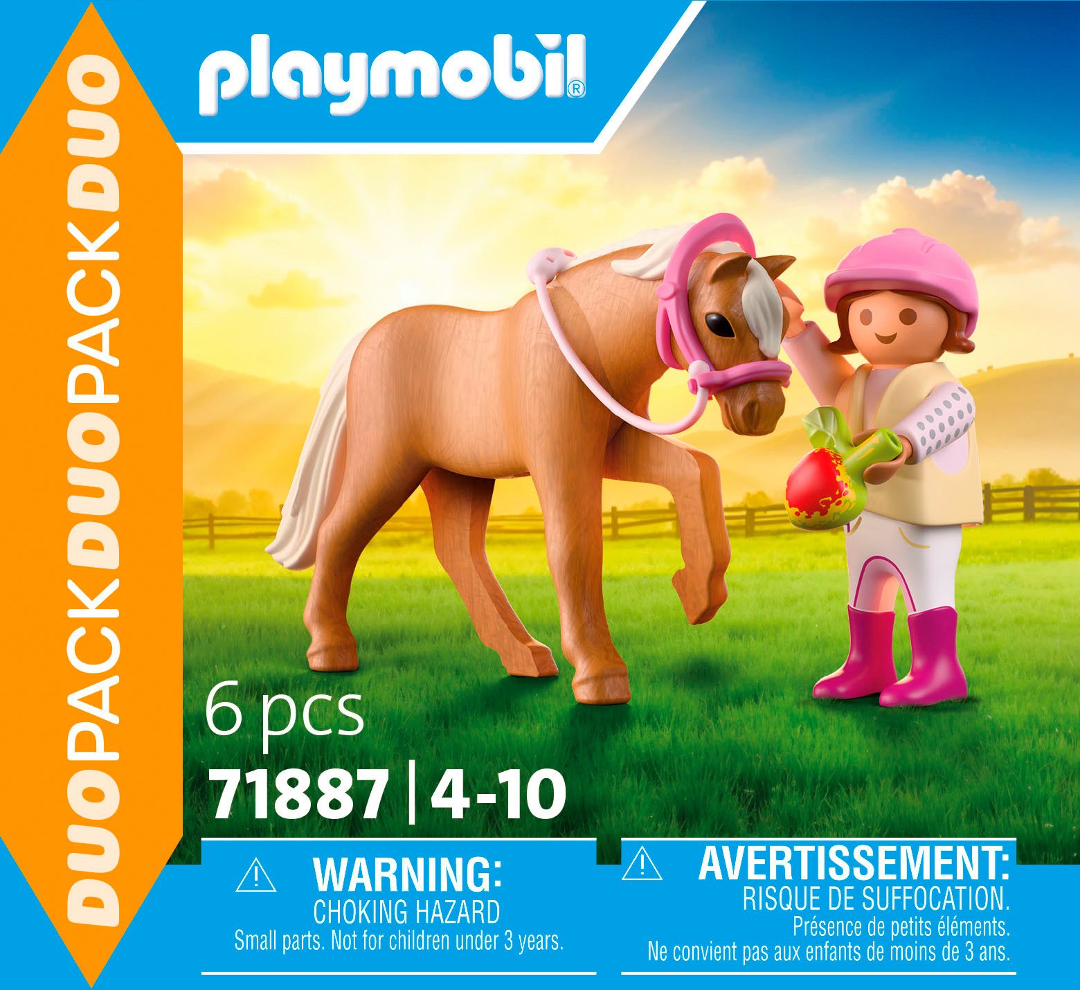 Playmobil® Constructie-speelset Mädchen mit Pony (71887), Duo Pack (6-delig)