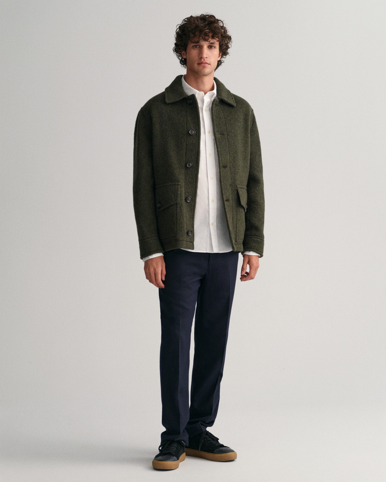 Gant Overhemd met lange mouwen Slim fit poplin overhemd licht slijtvast easy care