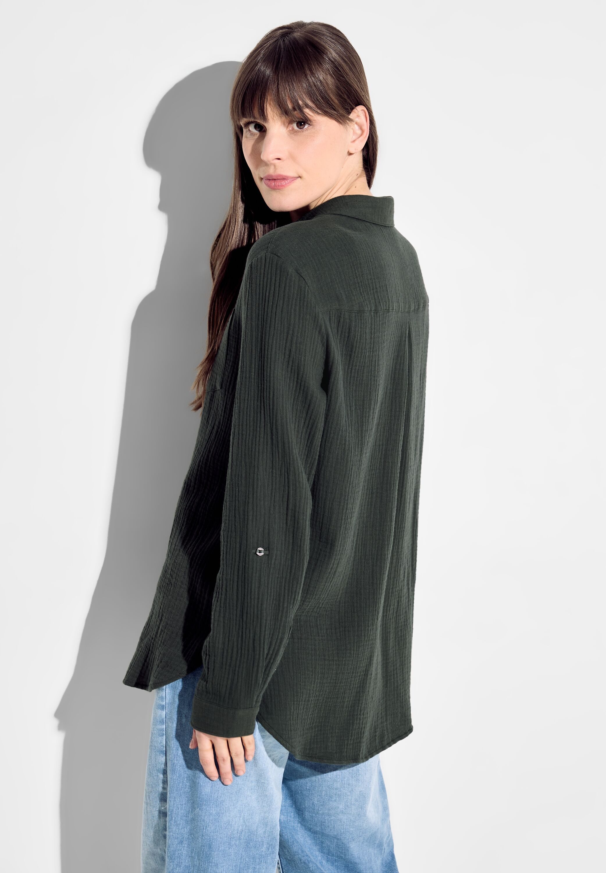 Cecil Klassieke blouse met borstzak