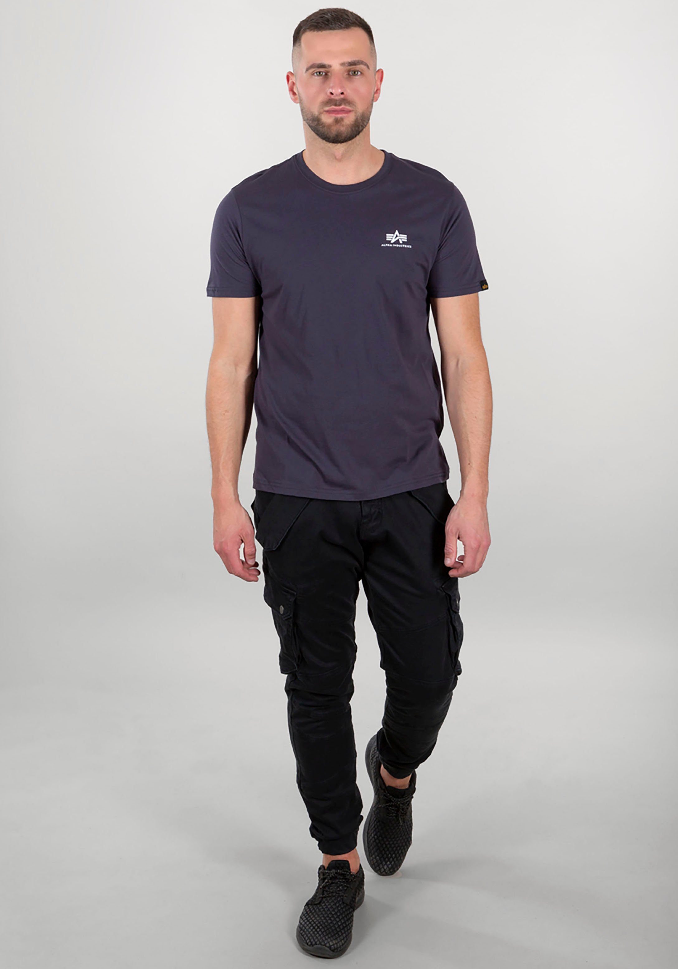 Alpha Industries Shirt met ronde hals BASIC T SMALL LOGO
