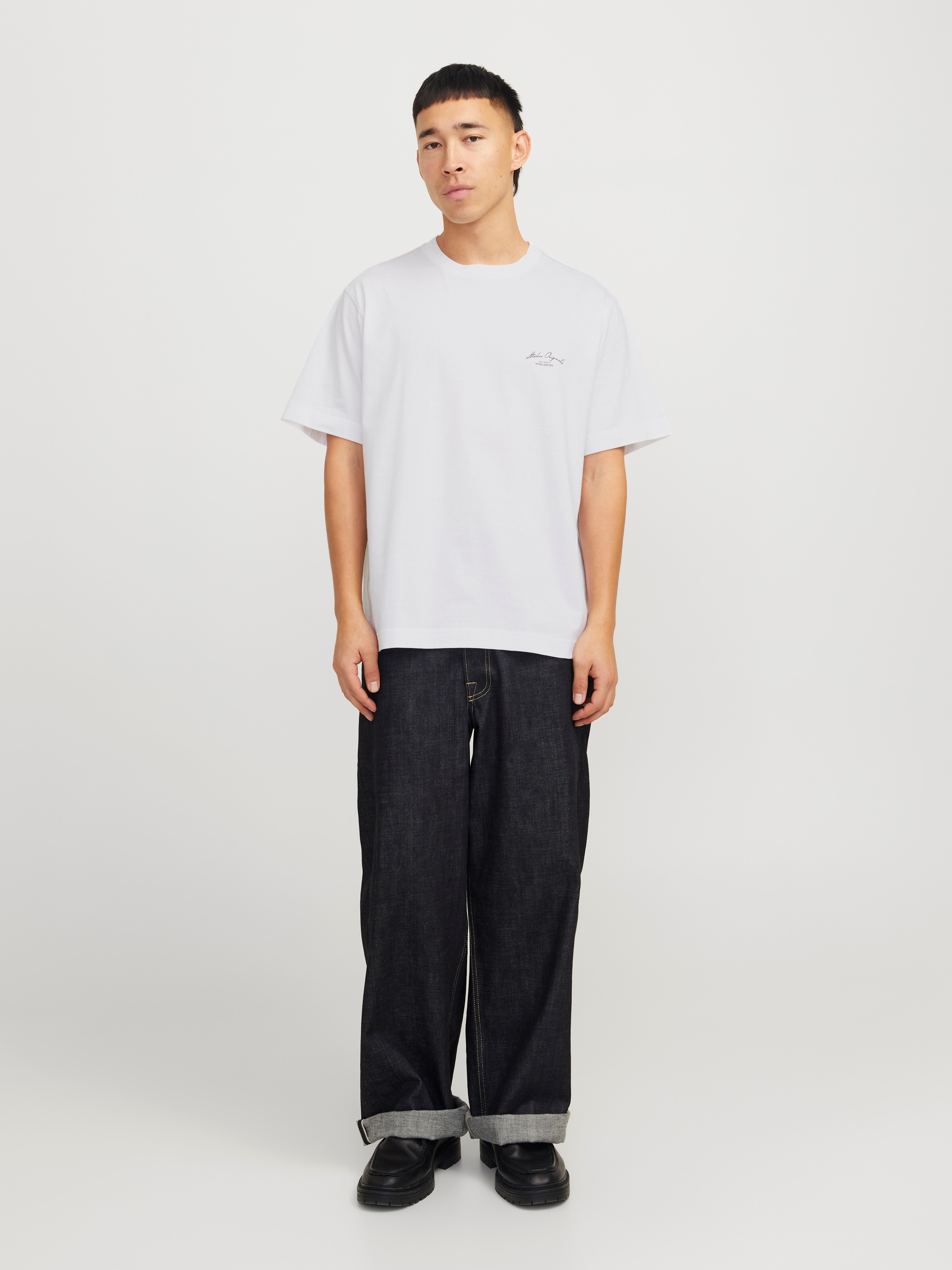 Jack & Jones T-shirt JORISLINGTON BACK TEE SS CREW NECK SN