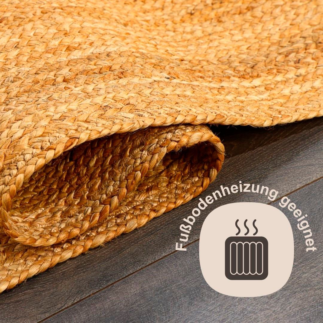 Myflair Möbel & Accessoires Set slaapkamerkleedjes Lola Omkeerbaar tapijt, handgeweven, natuurvezel, Boho-stijl, loper-set