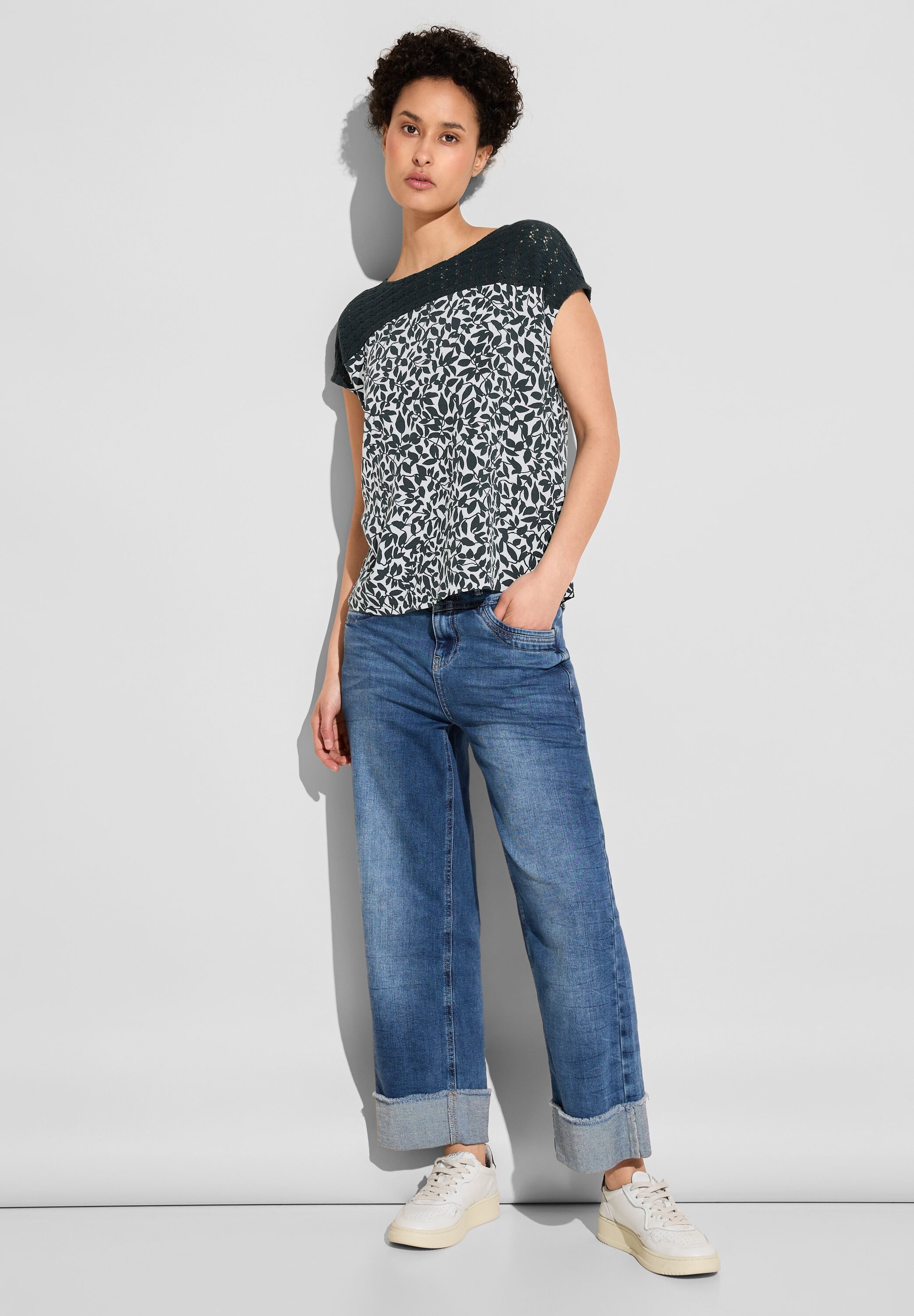 STREET ONE Shirttop met haakdetail