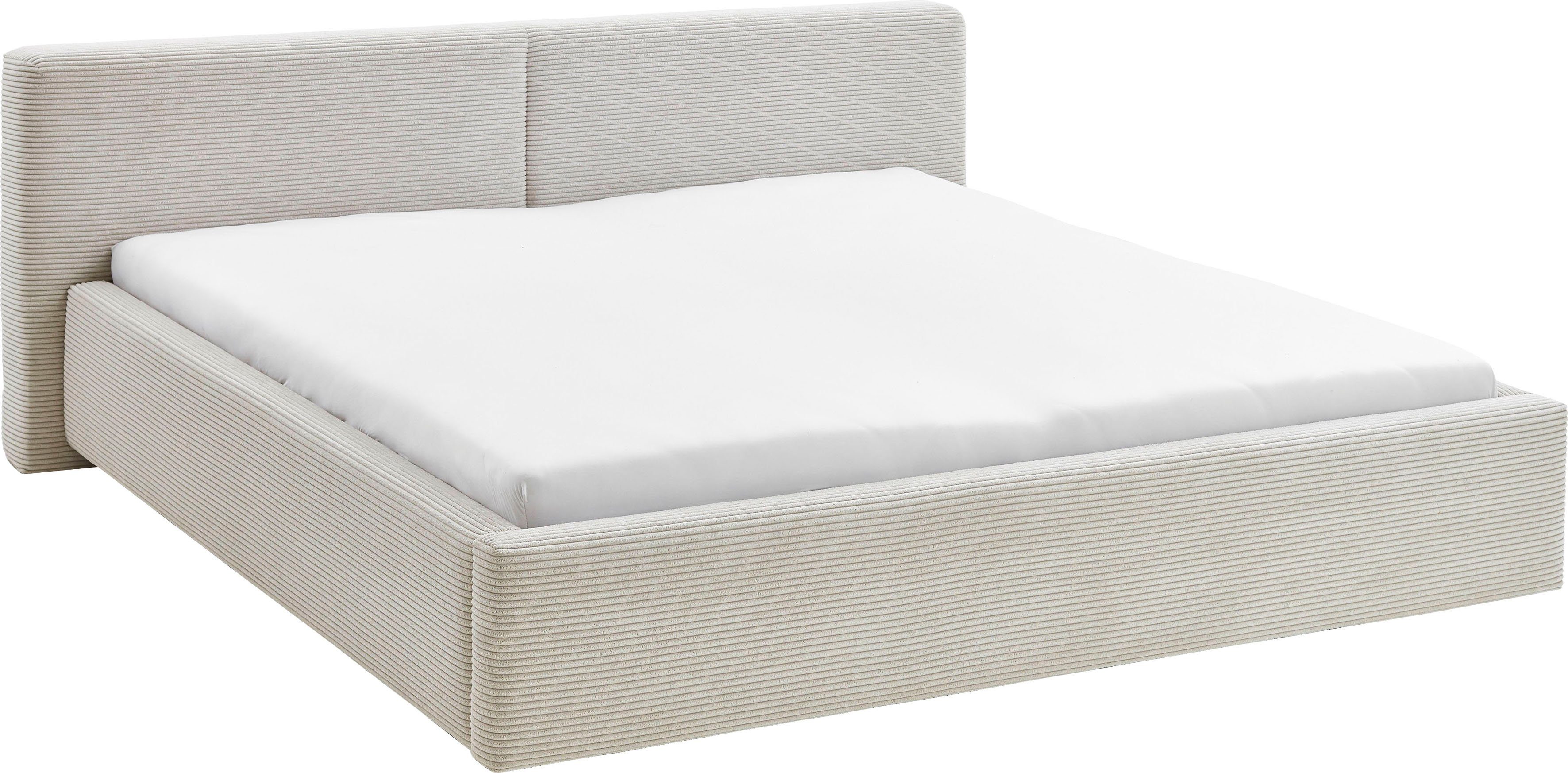 meise.möbel Gestoffeerd bed Cube optioneel met matras en bedlade