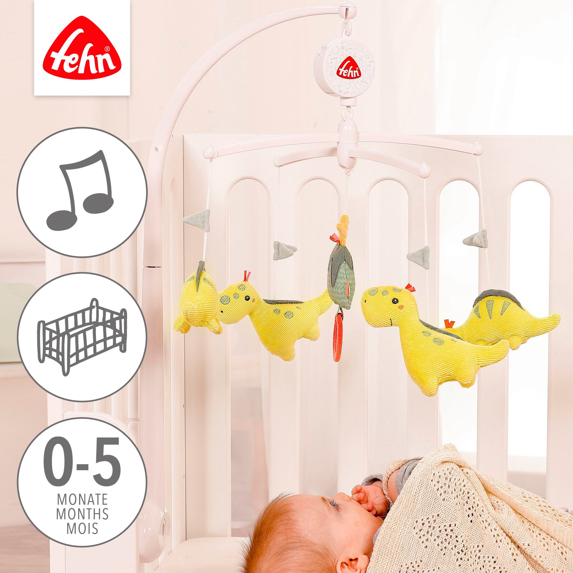 Fehn Mobiel Happy Dino, muziekmobiel