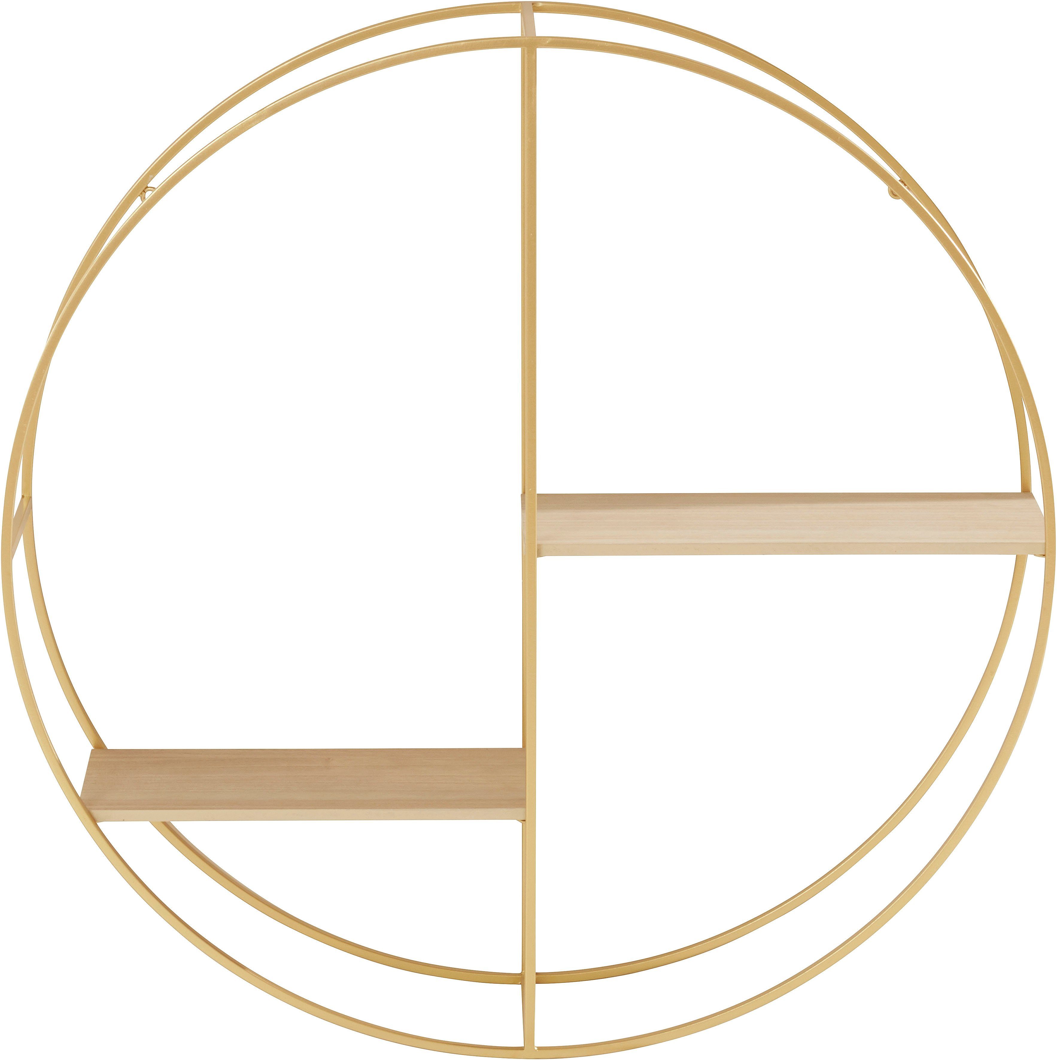 Guido Maria Kretschmer Home&Living Decoratief wandrek Tapista Decoratief rek, wanddecoratie van metaal, rond, ø 76 cm