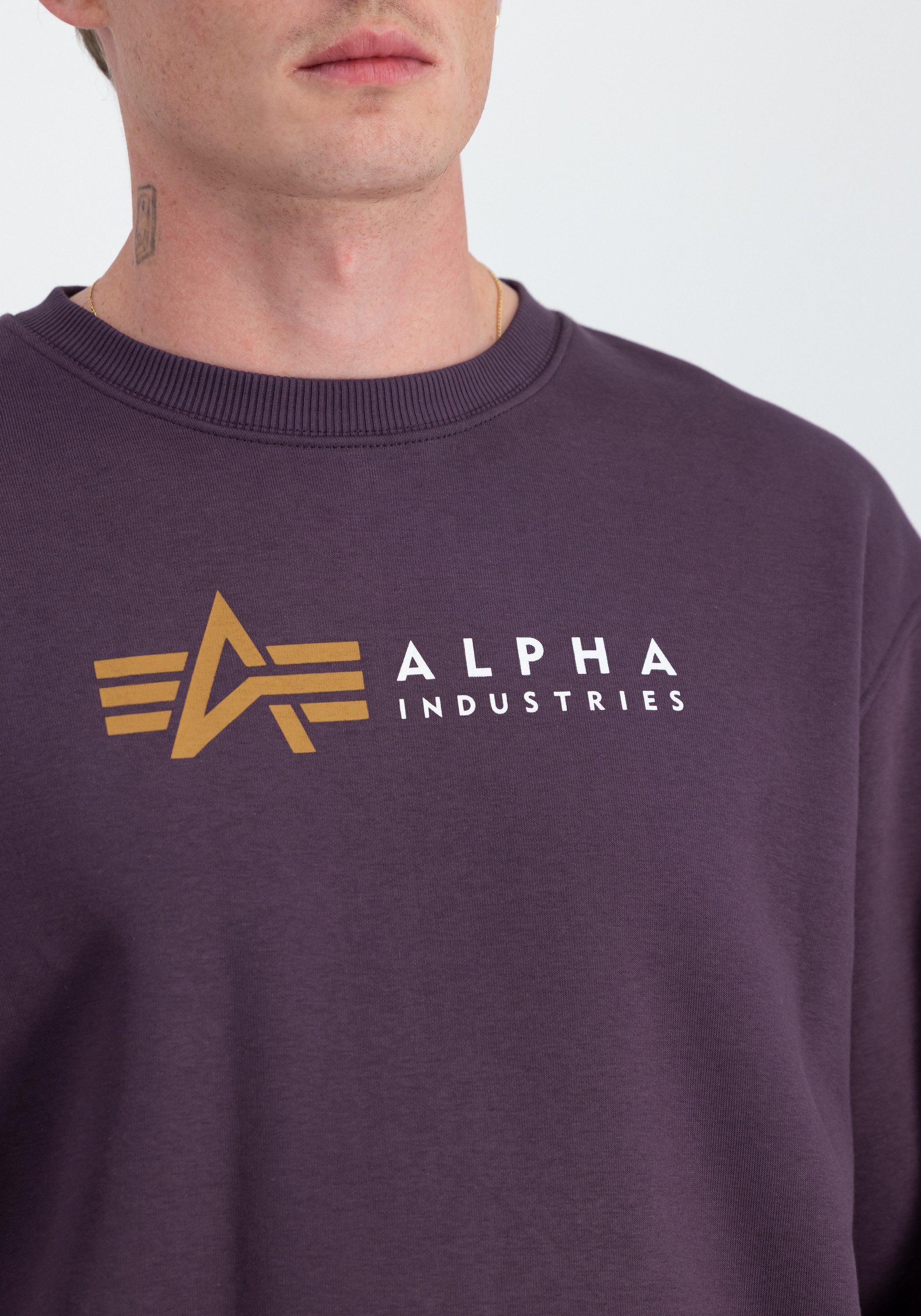 Alpha Industries Sweater Men Sweatshirts Alpha Label Sweater