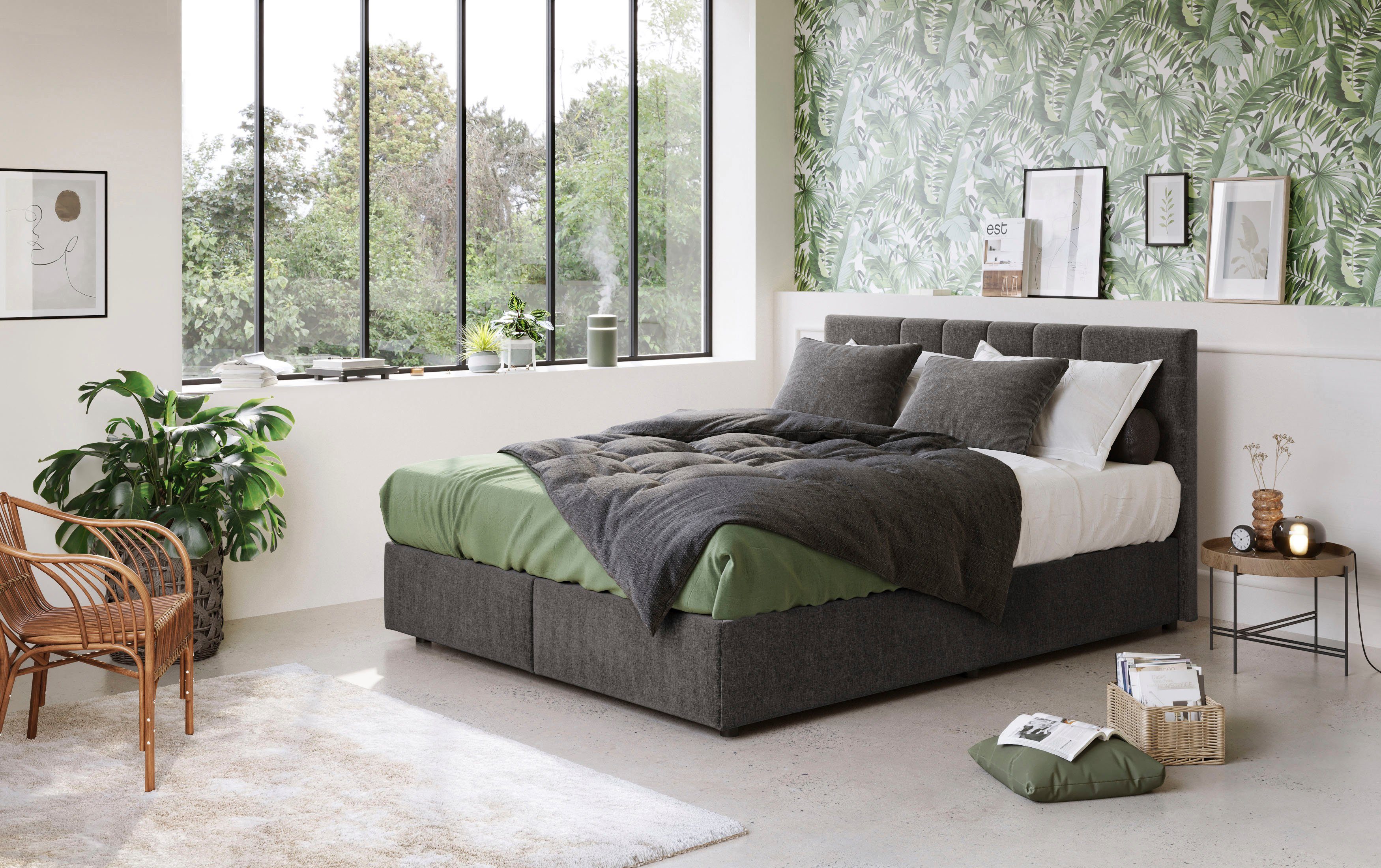 COTTA Boxspring NALA optioneel verkrijgbaar met matras en matrastopper