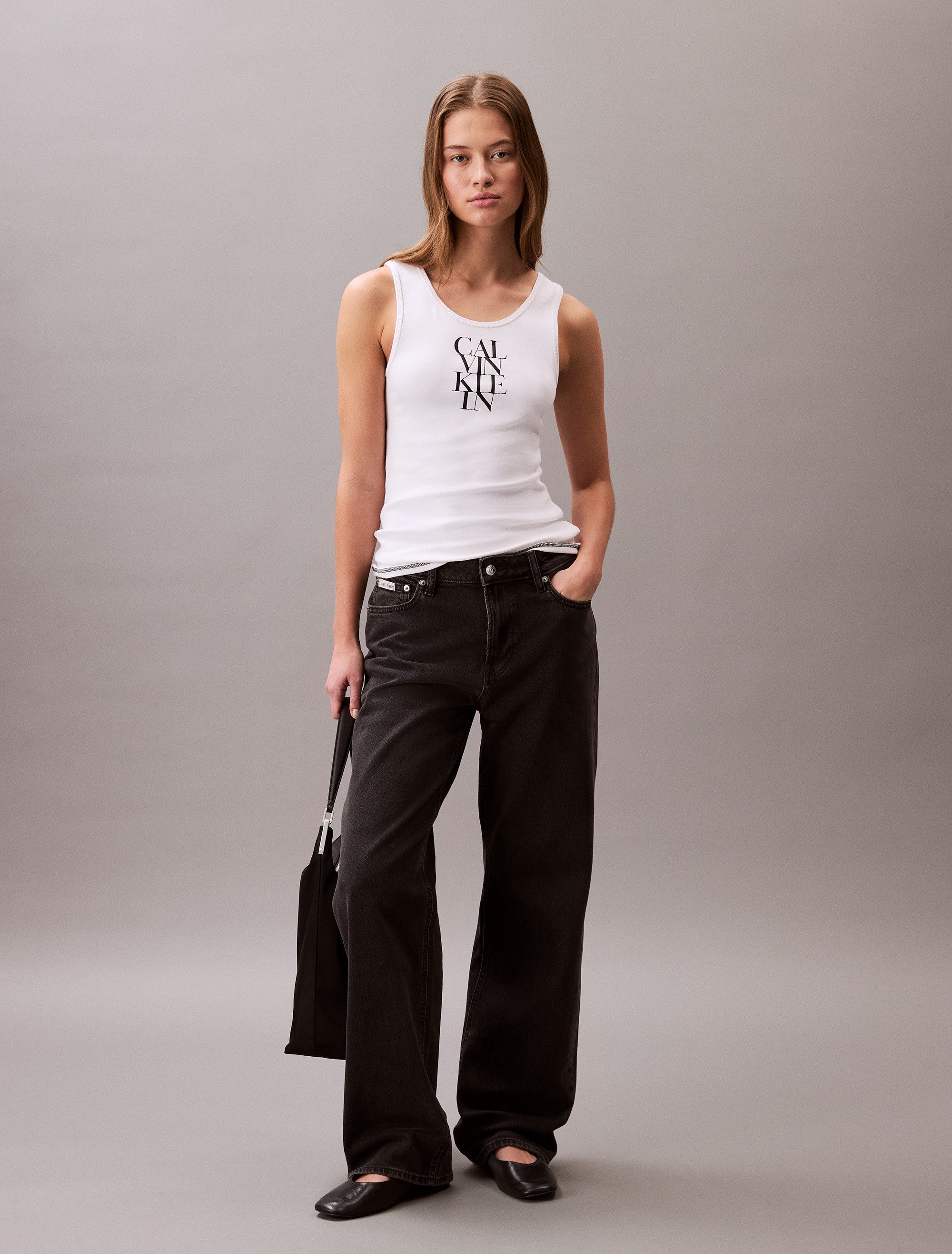 Calvin Klein Tanktop SL COTTON RIB SOLID TANK
