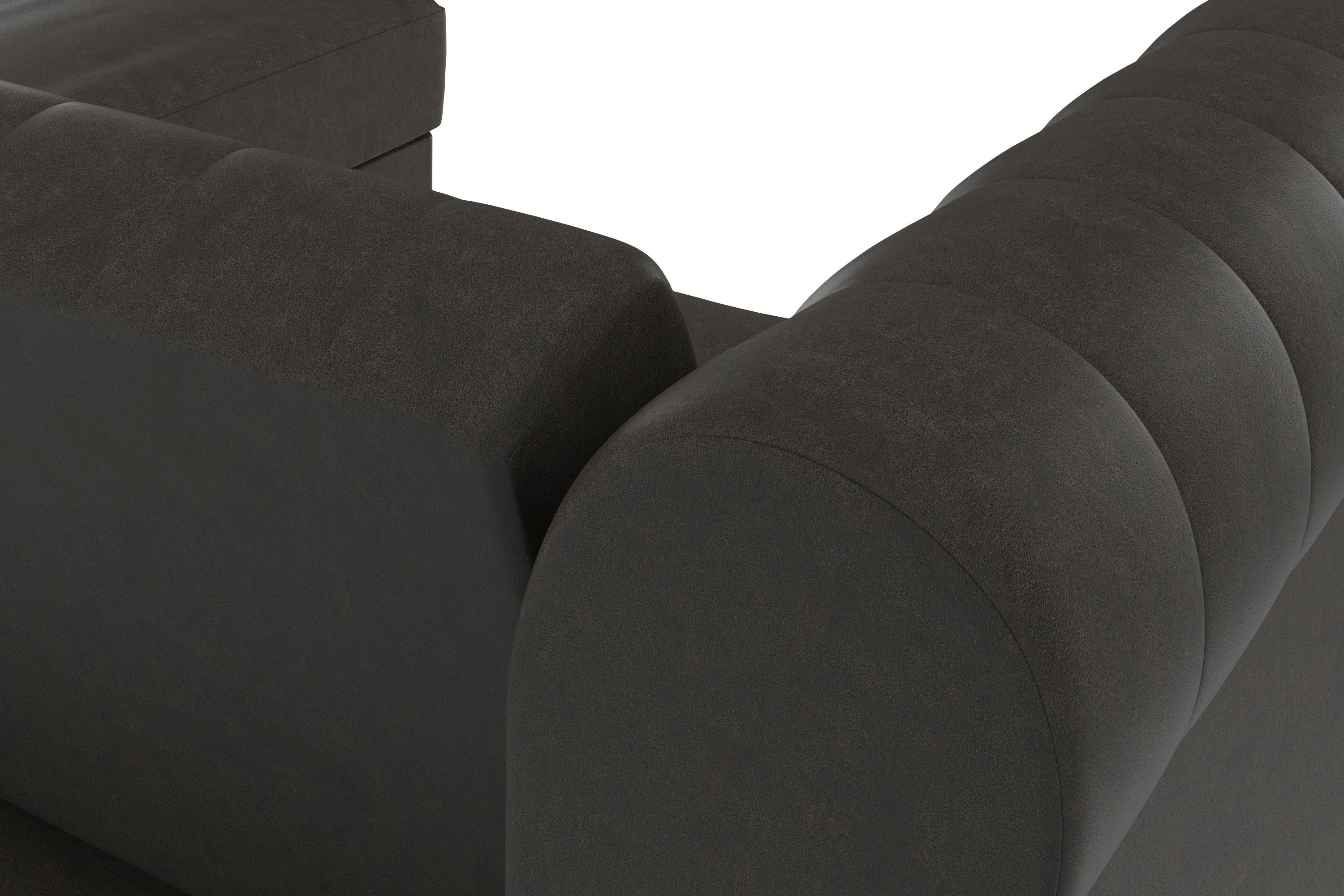 Dorel Home Hoekbank Felix, L-model, 241 cm (ligoppervlak108x195 cm), récamier verwisselbaar,