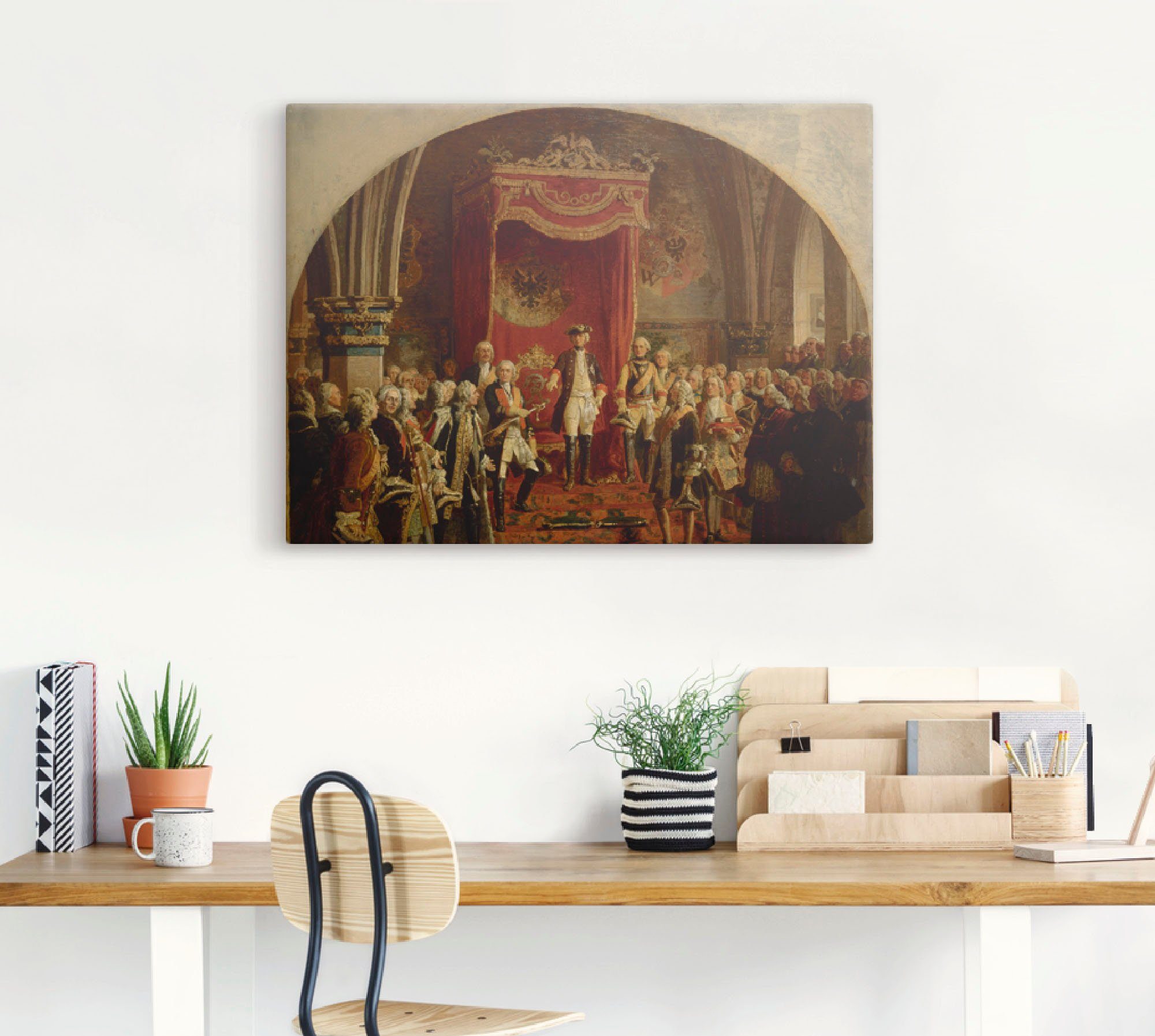 Artland Artprint op linnen Hommage aan Frederik de Grote