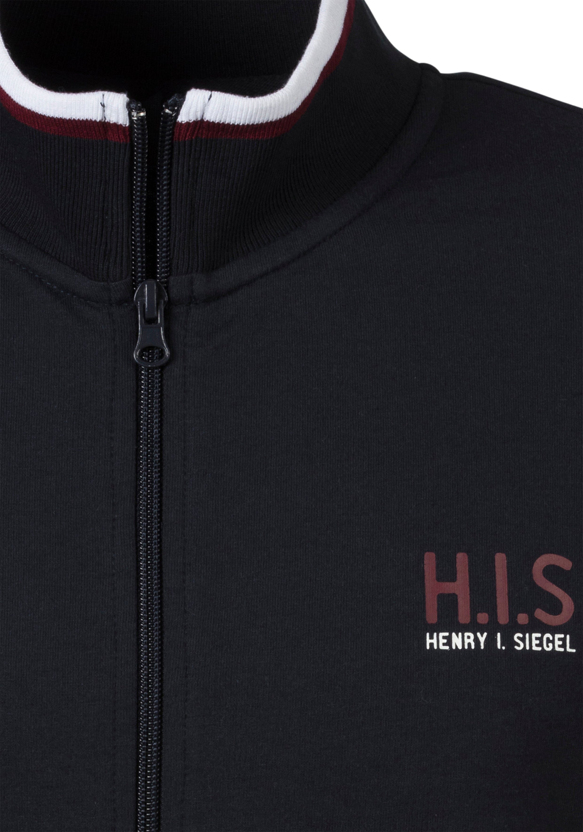 H.I.S Sweatvest Staande kraag met strepen
