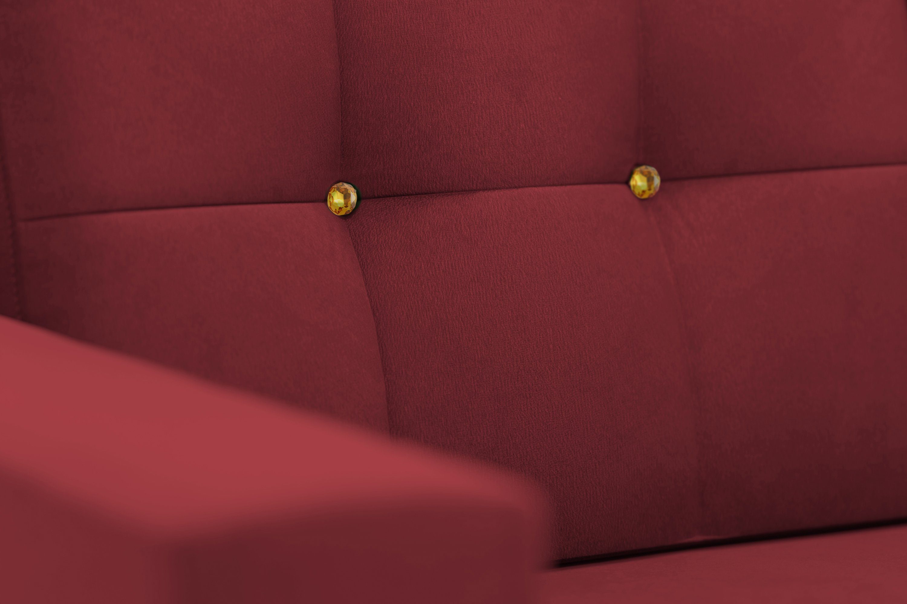 sit&more 2-zitsbank Orient 5 Rugkussen met strassteentjes, goudkleurige applicaties