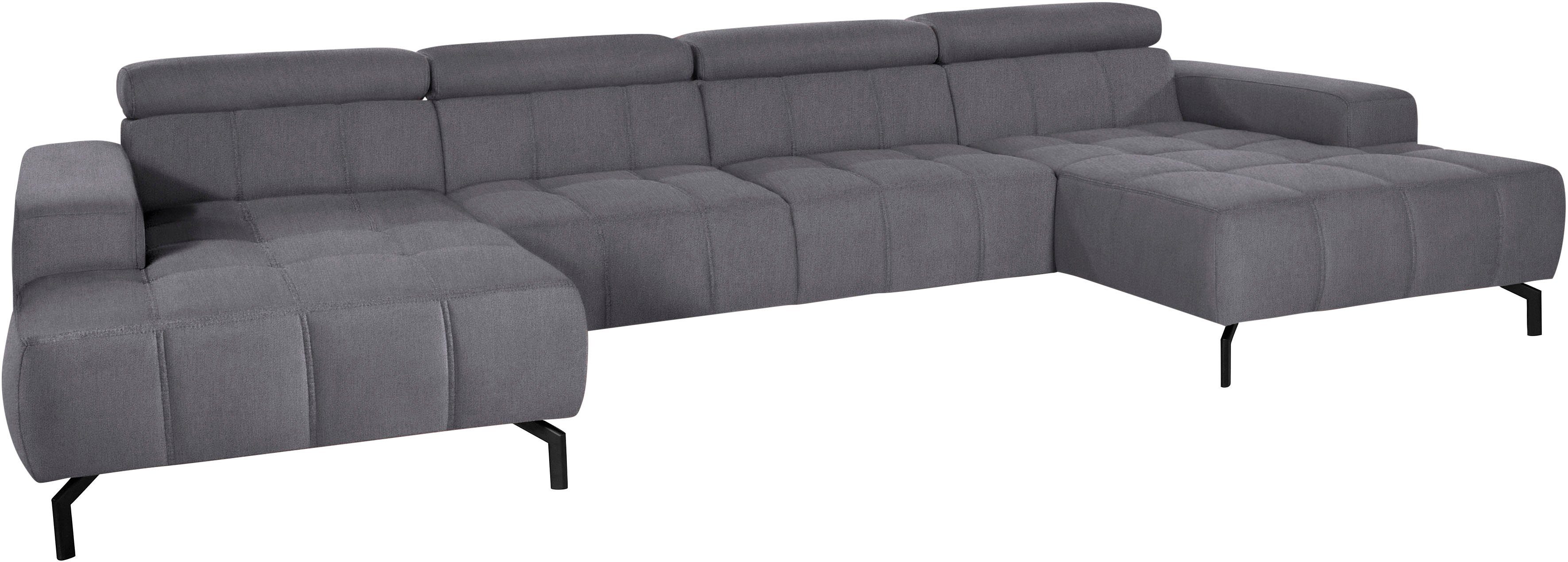 DOMO collection Zithoek Cunelli mooie zitnaden als designelement, stevige zitcomfort, U-vorm
